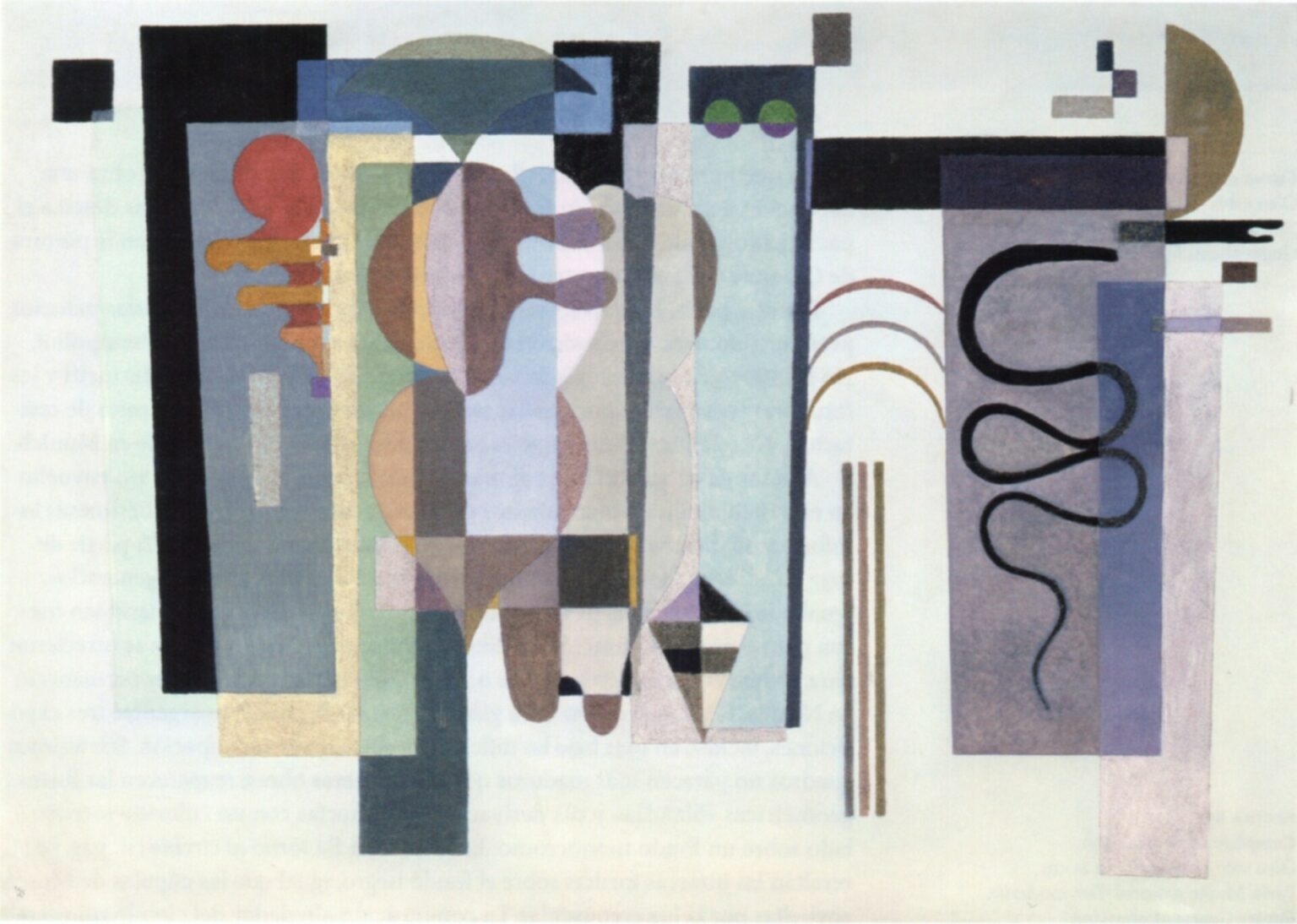Kandinsky Dos puntos verdes (1935)