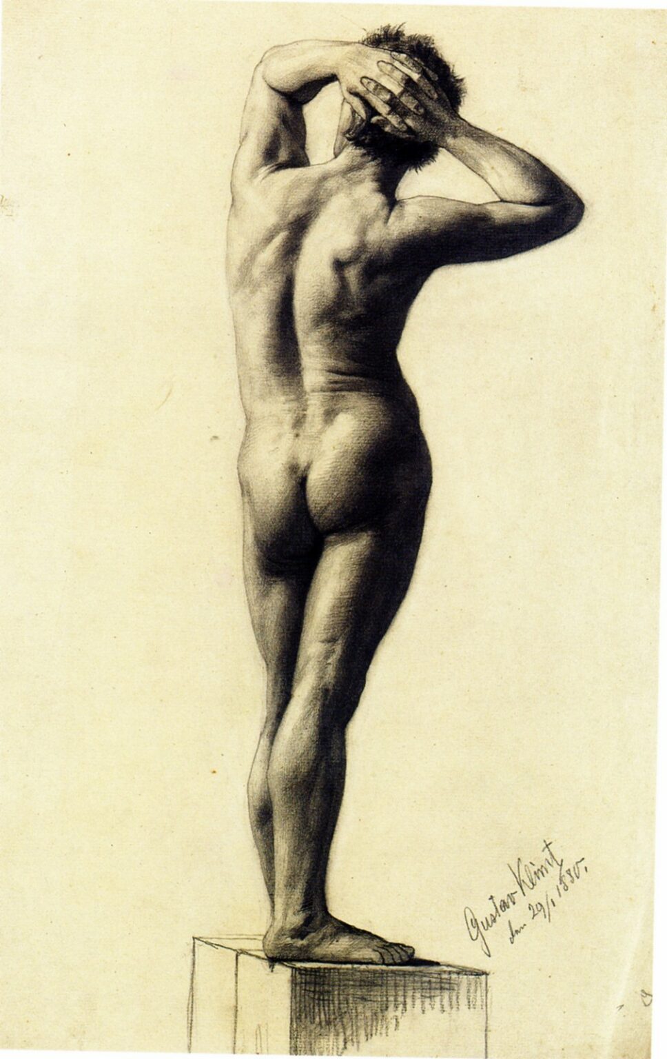 Klimt Drawings: Torso (1880)