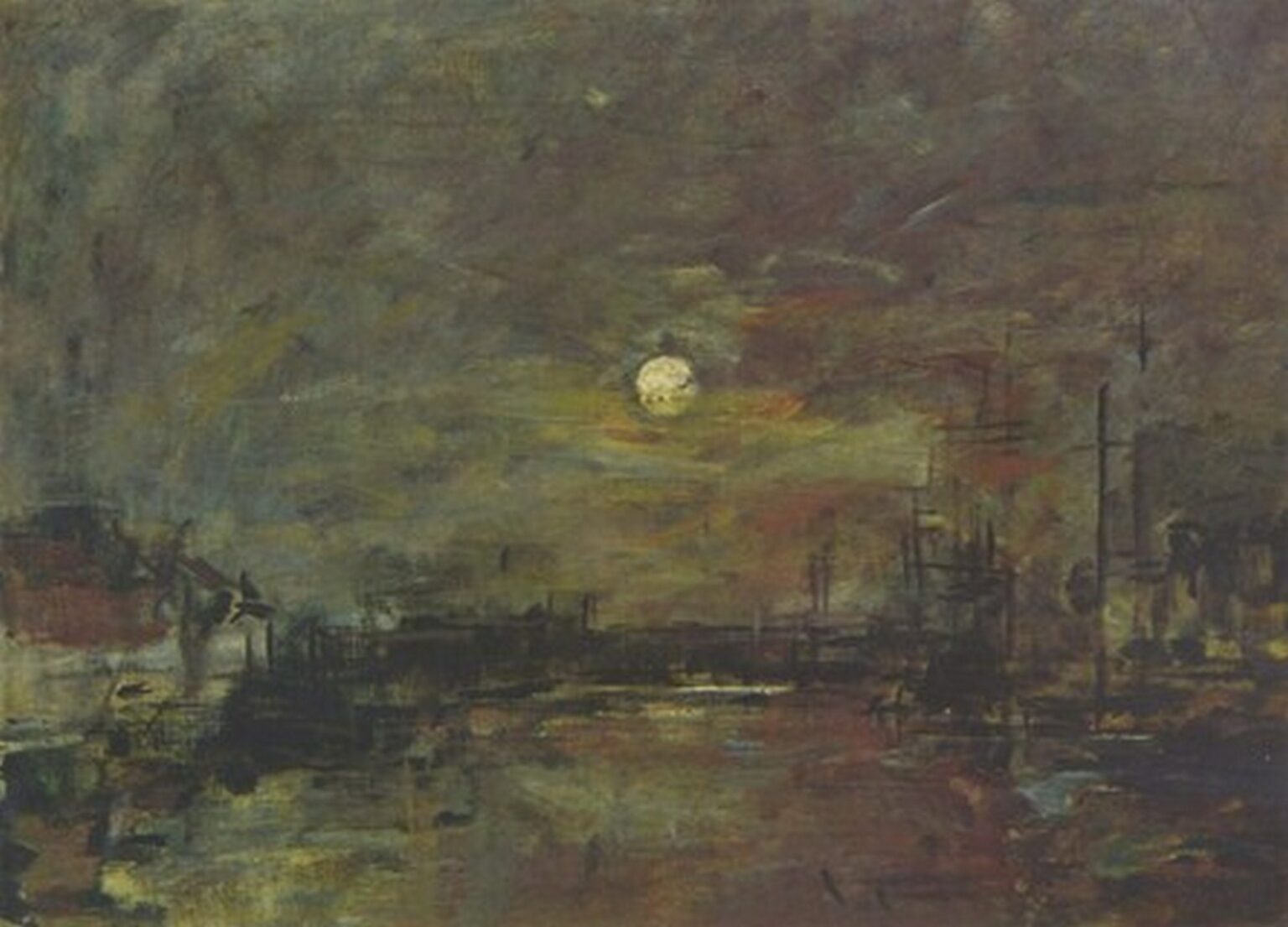 Boudin Dusk over the Port of Le Havre (1875)