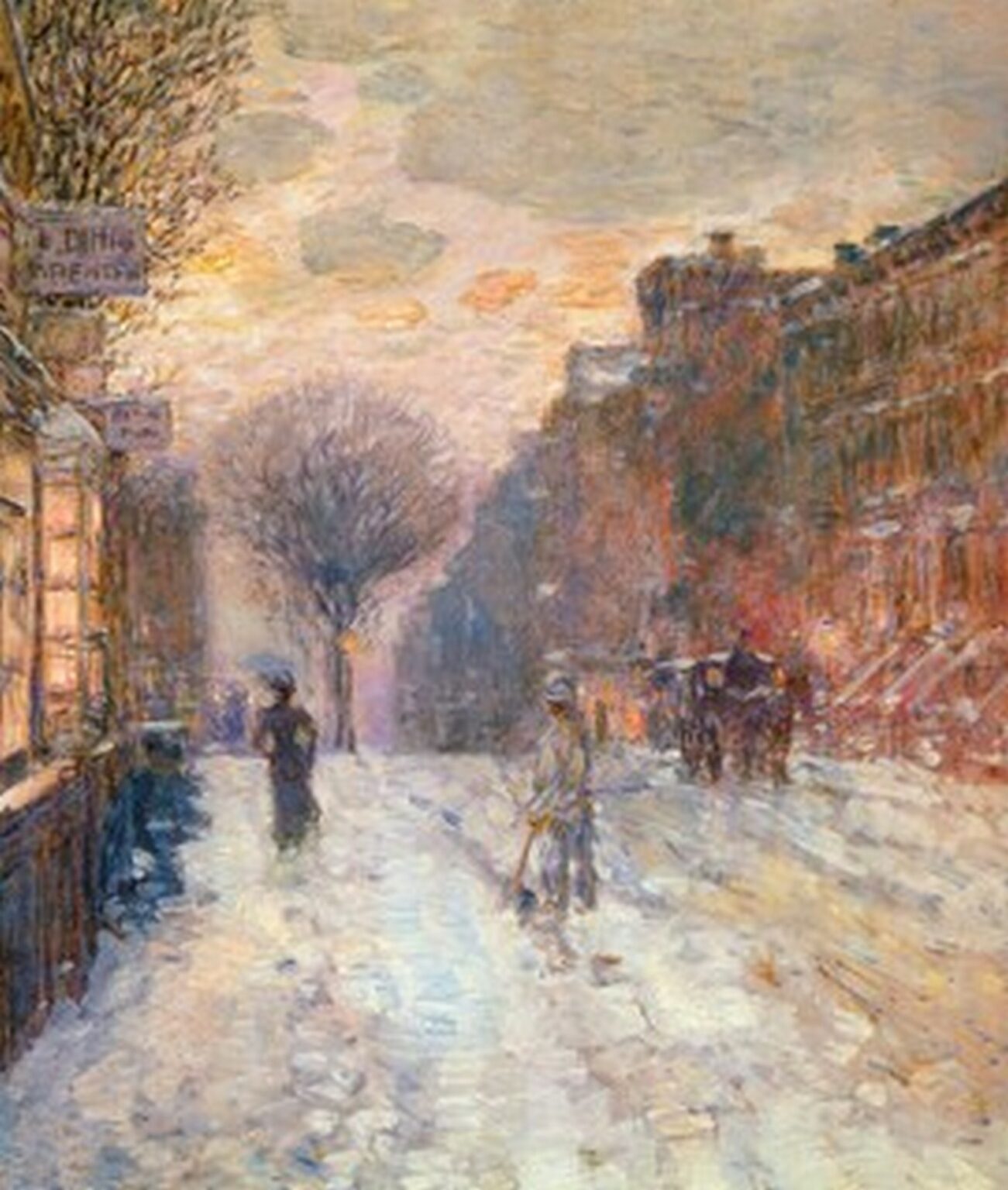 Hassam Early Evening, After Snowfall (1906)