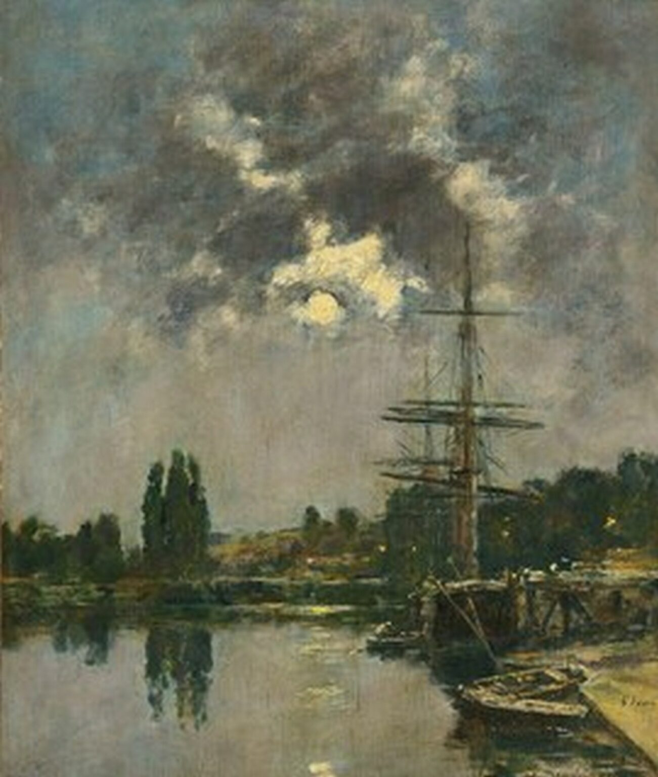 Boudin Effet de lune à Saint-Valéry-Sur-Somme (1894)