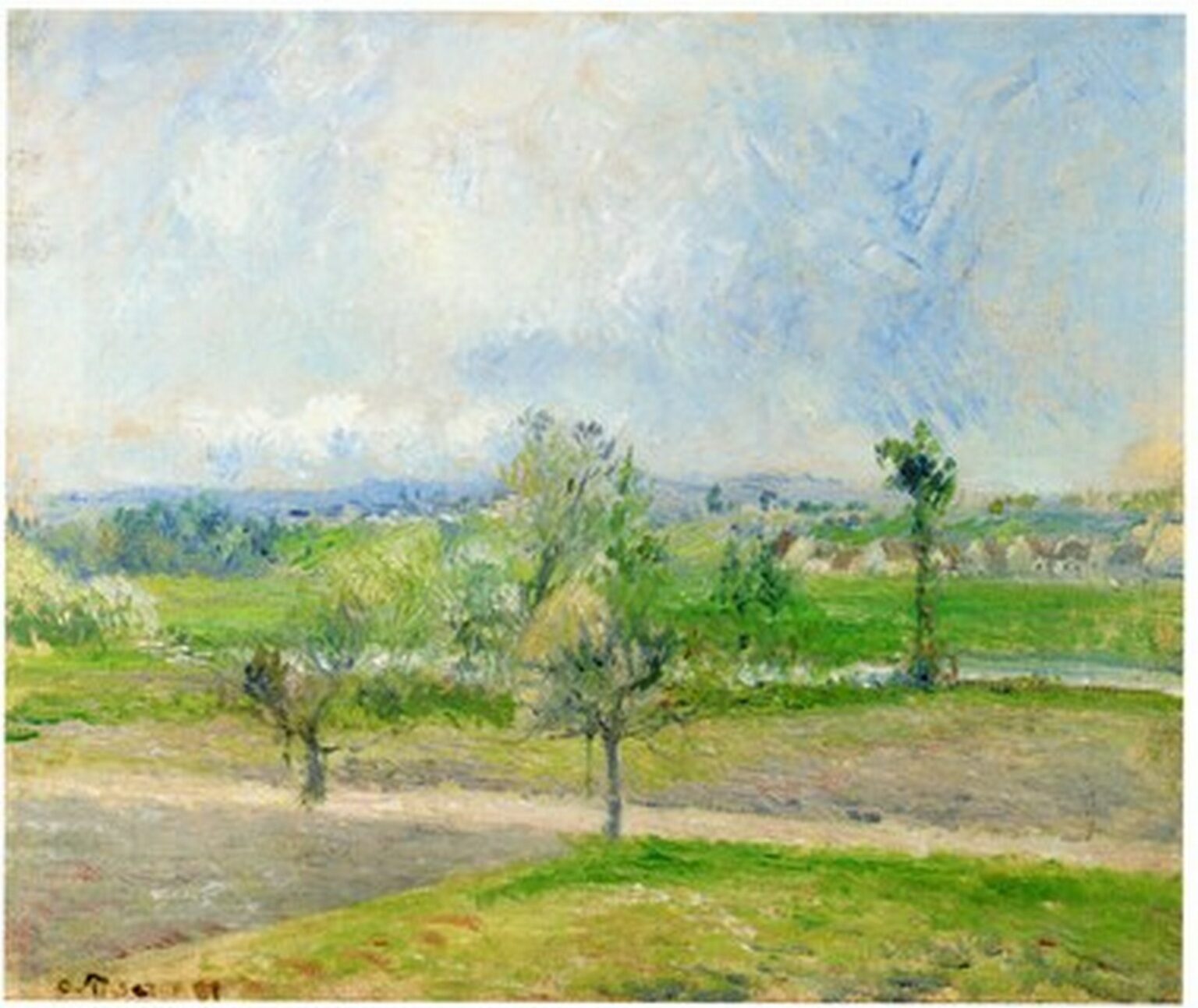 Pissarro Effet de pluie au valhermeil. Auvers-Sur-Oise (1881)
