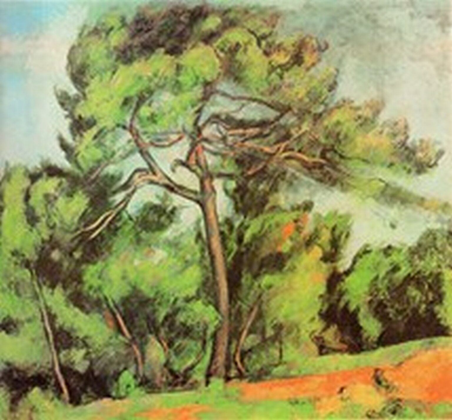 Cézanne El gran Pino (h. 1896)