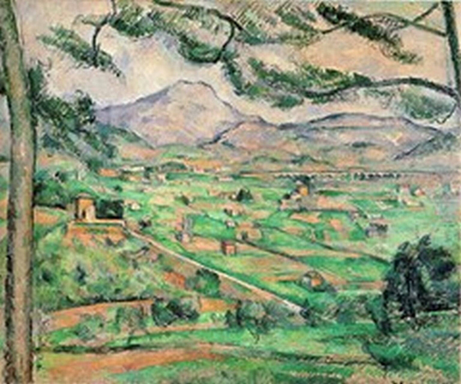 Cézanne El pino grande (La Montaña Sainte-Victoire, 1886-87)
