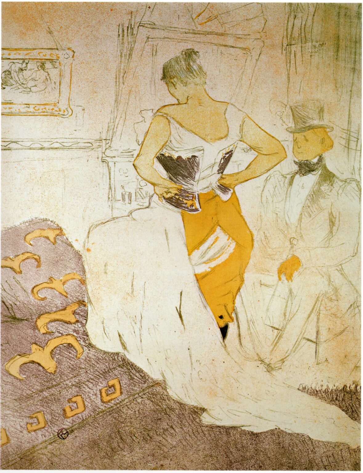 Toulouse-Lautrec Elles: Mujer en corsé (1896)