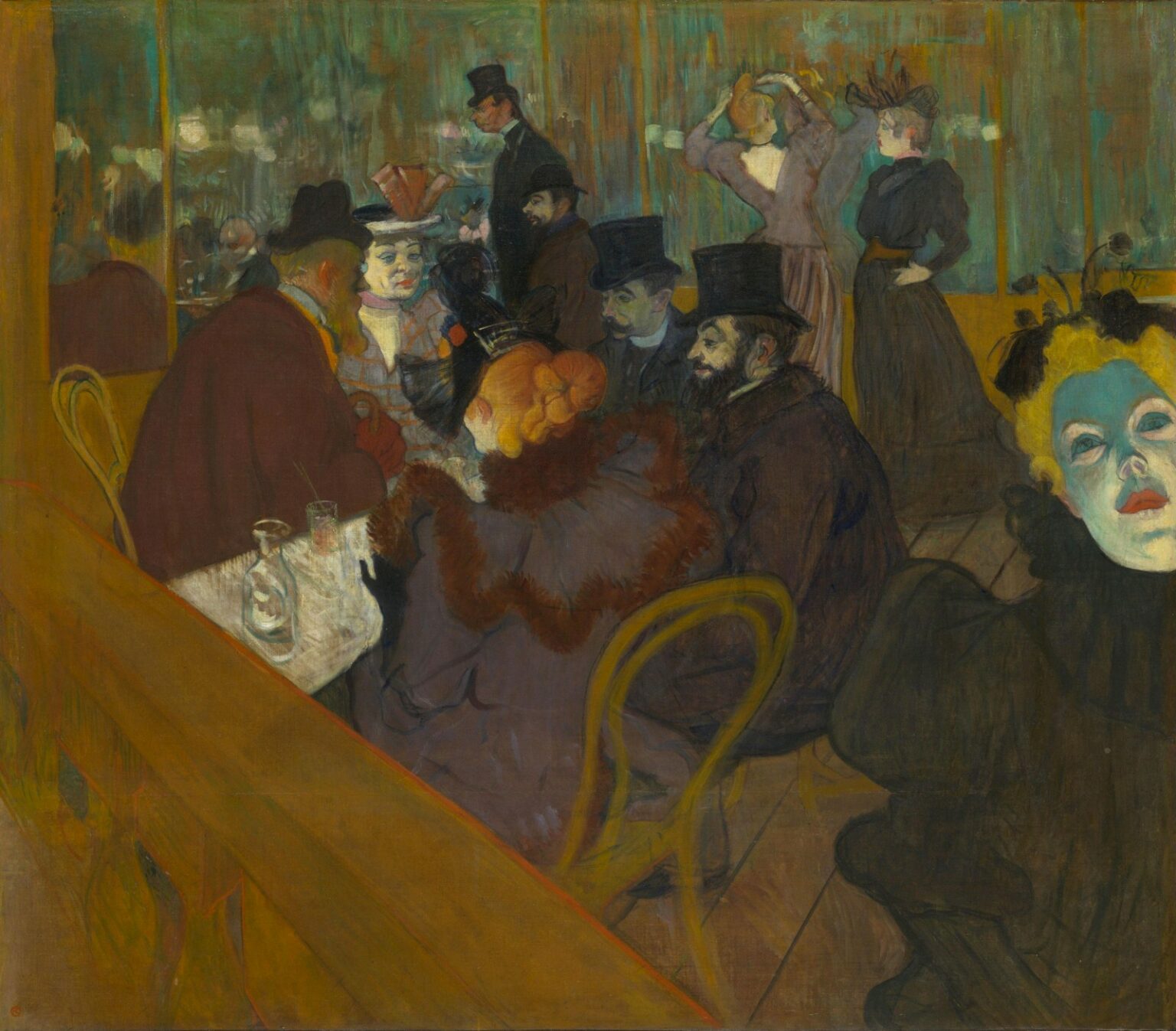 Toulouse-Lautrec En el Moulin Rouge (1892)