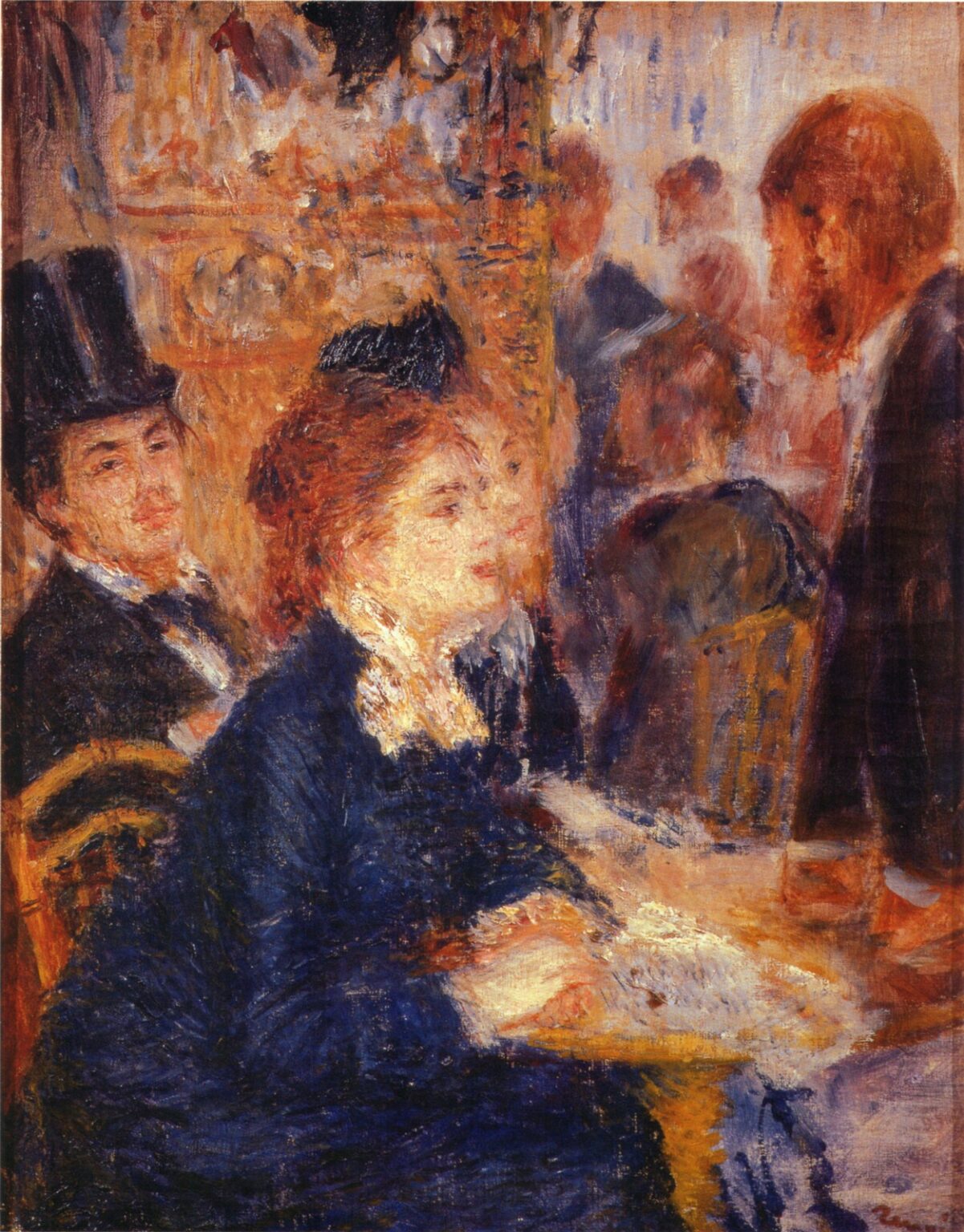Renoir En el café (c. 1877)