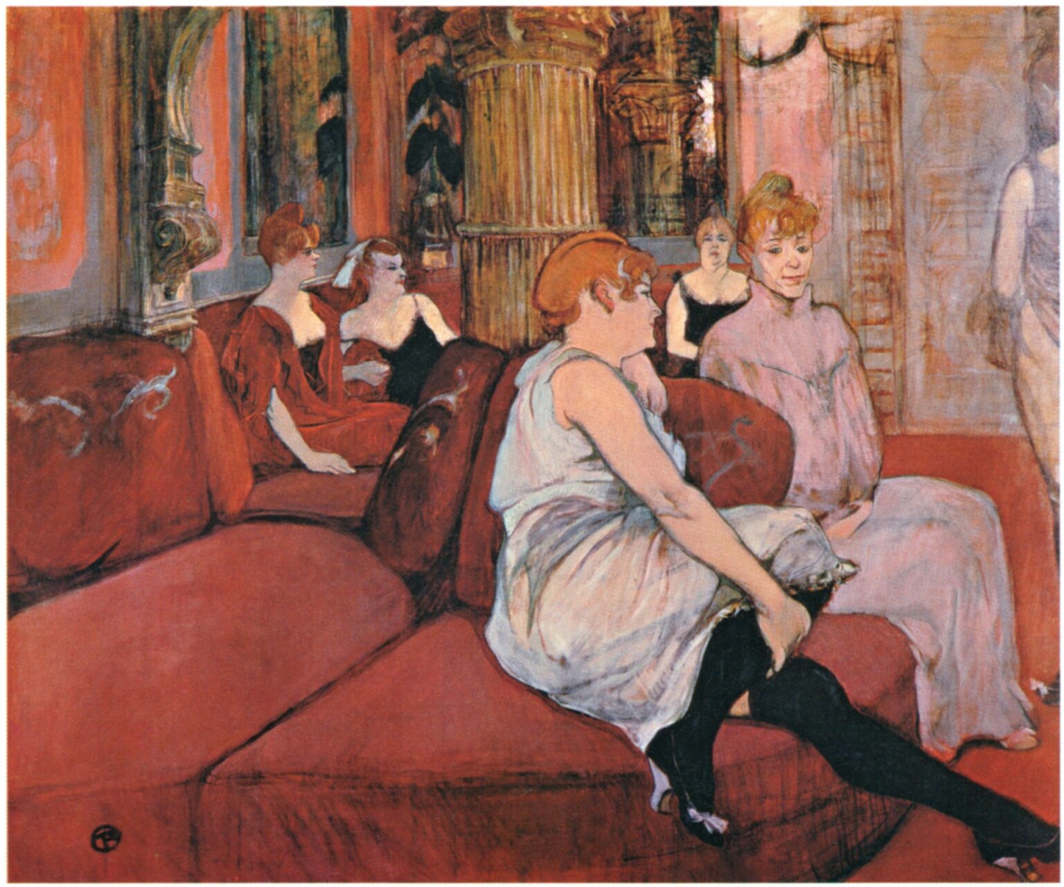 Toulouse-Lautrec En el salón de la rue des Moulins (1894)