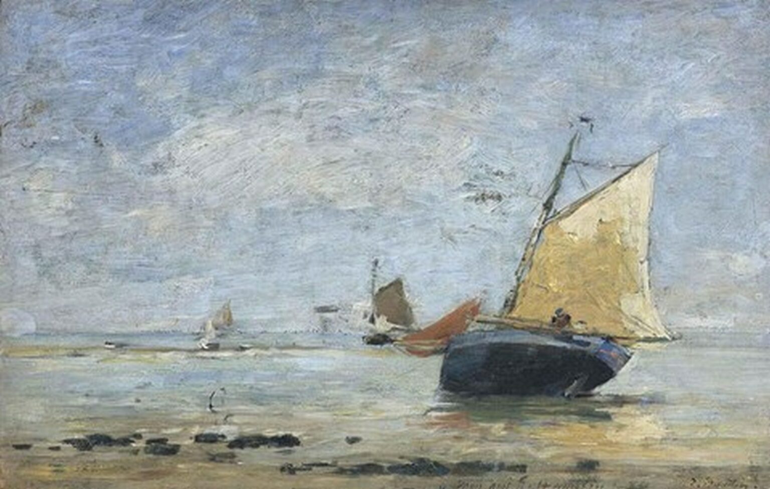 Boudin Environs de Trouville (1884)