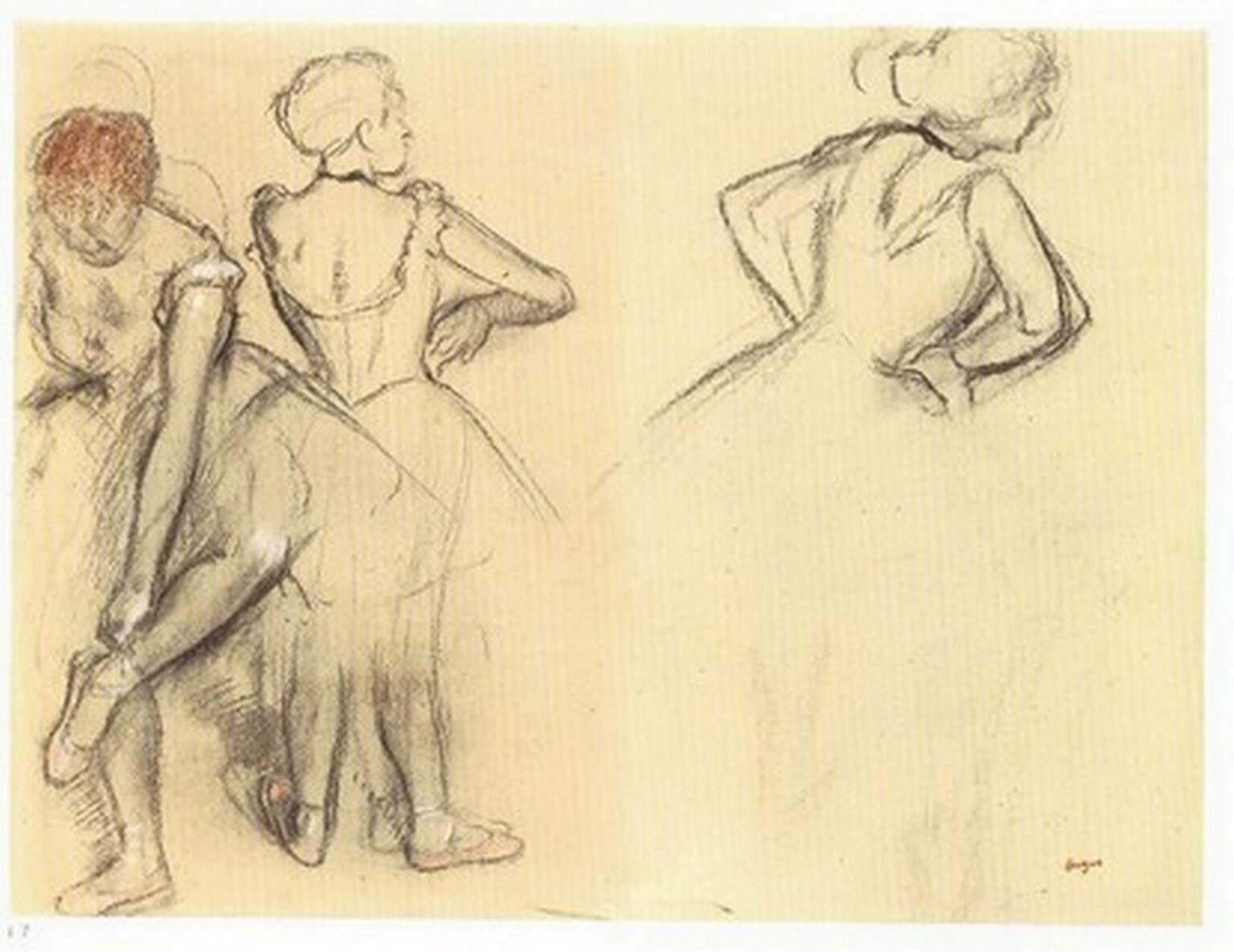Degas Étude de Danseuses