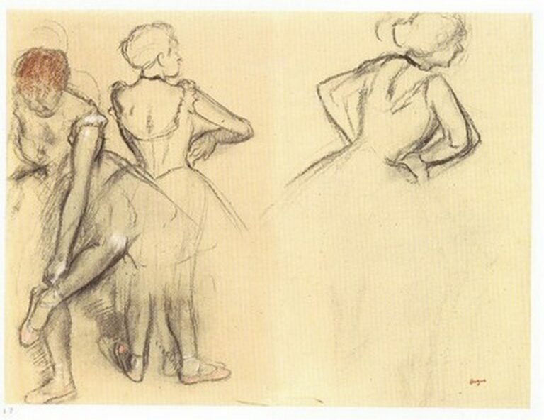 Degas Étude de Danseuses