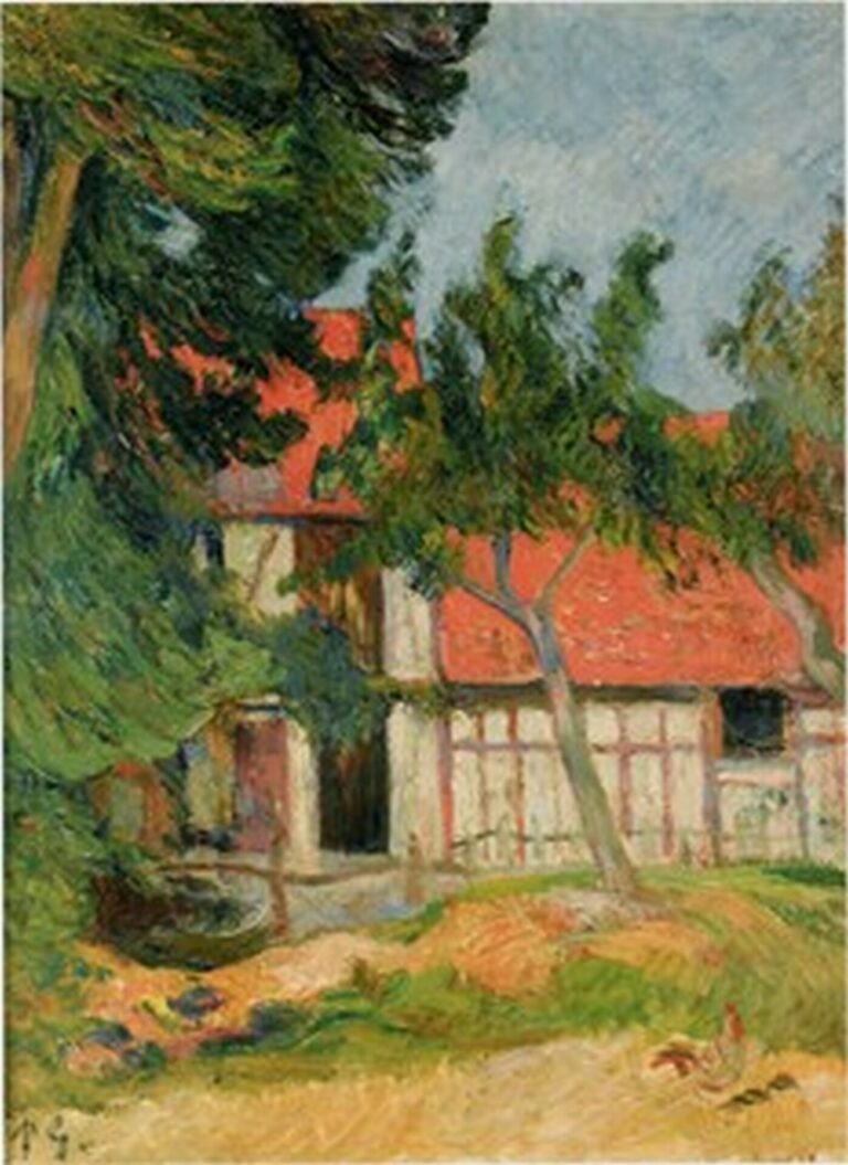 Gauguin Étable près de Dieppe (1885)
