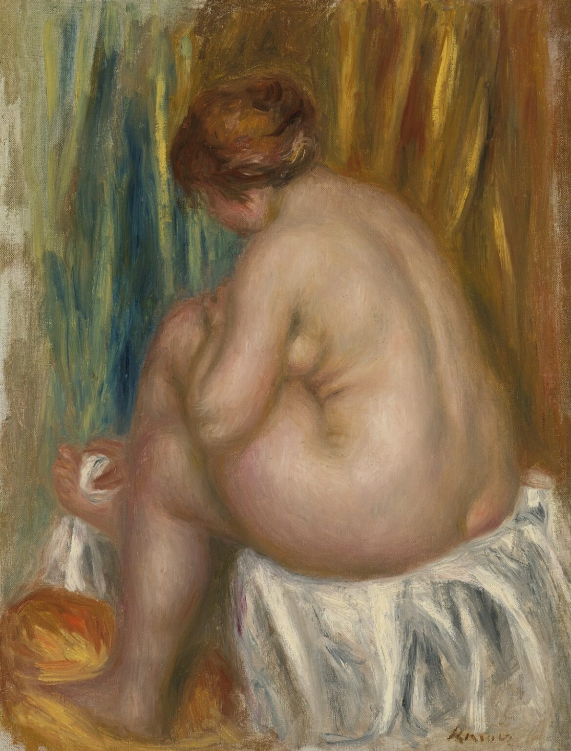 Renoir Étude de nu (Après le bain, 1910)