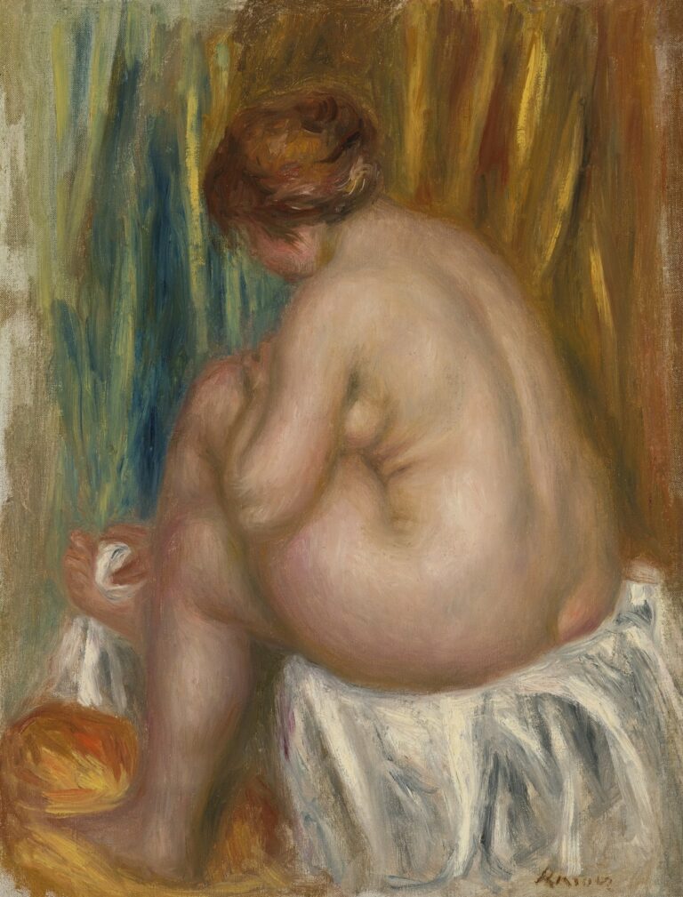 Renoir Étude de nu (Après le bain, 1910)