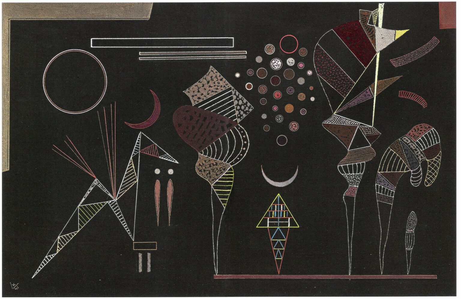 Kandinsky Étude pour Contrastes Réduits (1941)