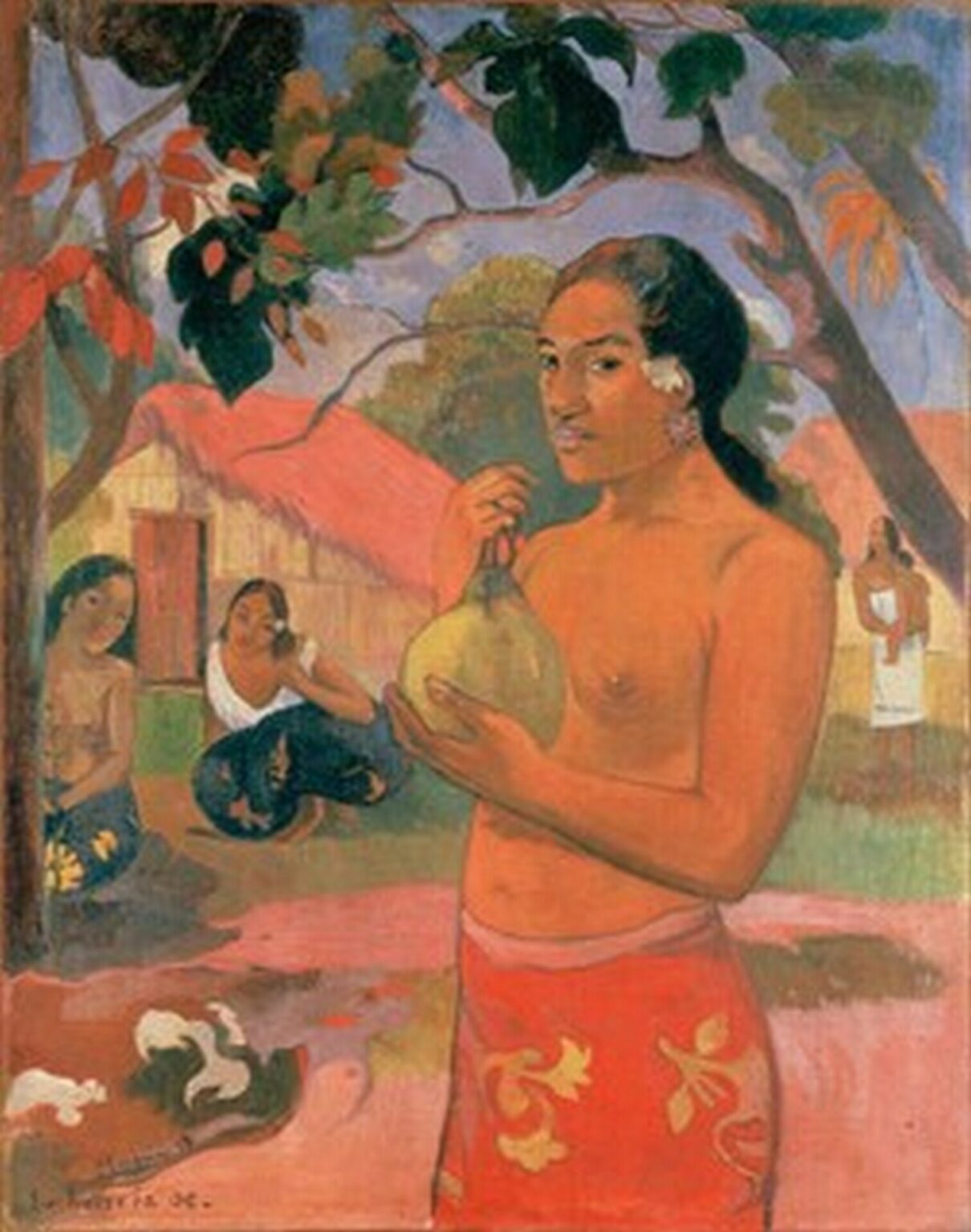 Gauguin Eu Haere ia oe (Woman with a fruit) (1893)