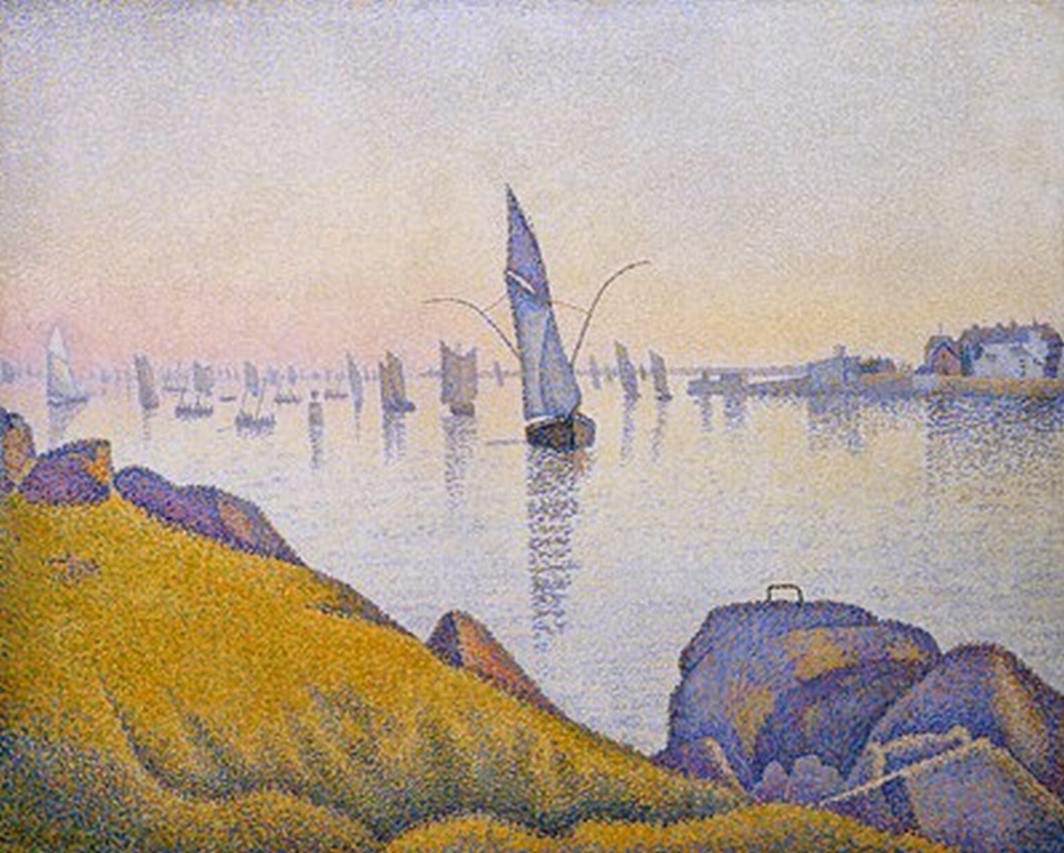 Signac Evening Calm, Concarneau, Opus 220 (1891)