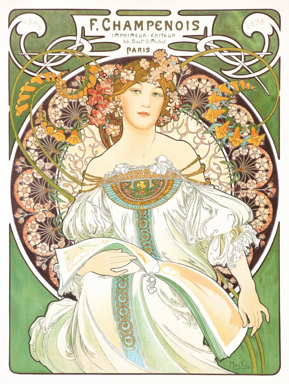 Mucha F. Champenois Imprimeur - Éditeur (1898)