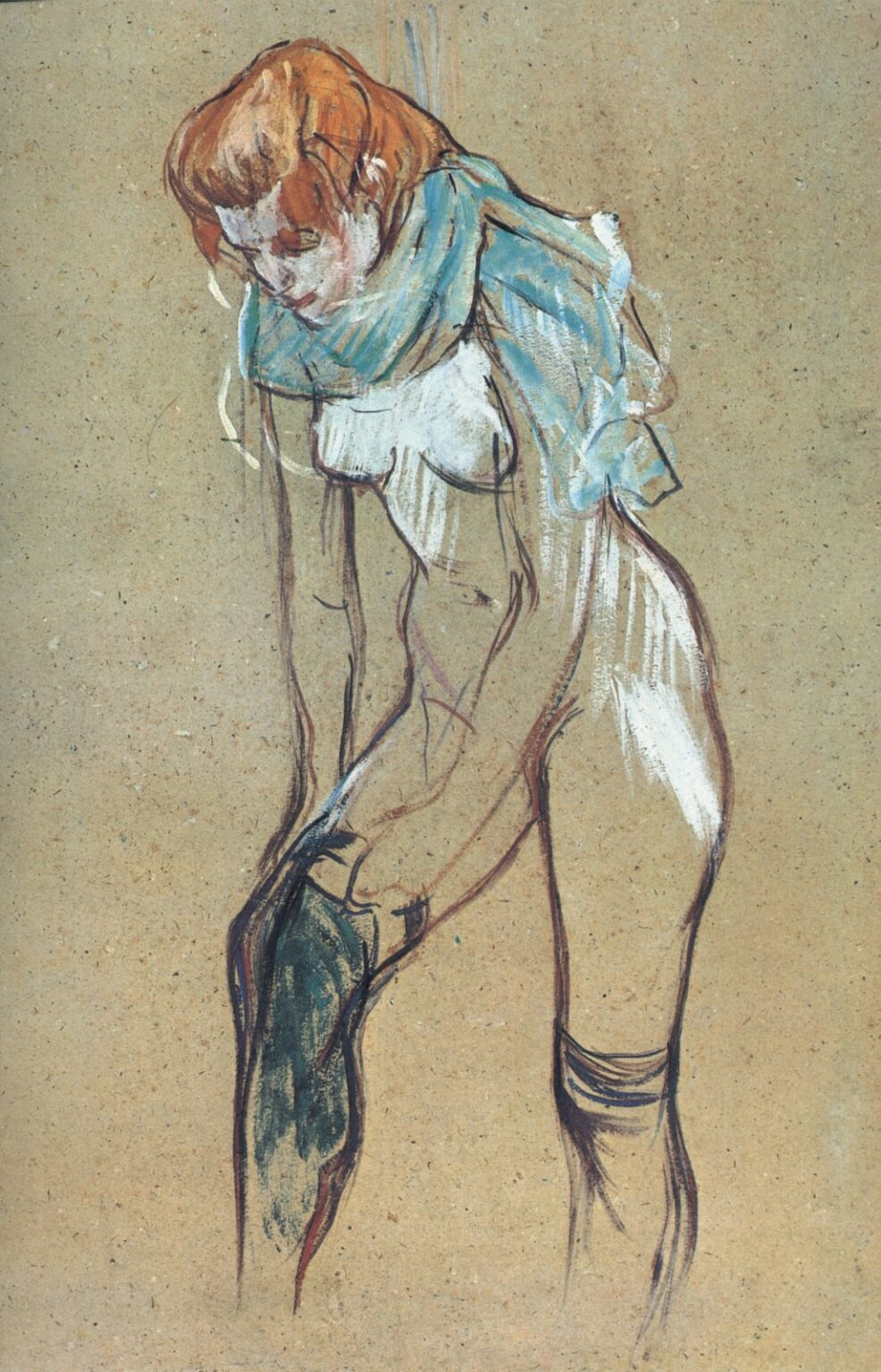 Toulouse-Lautrec Femme enfilant son bas (1894)