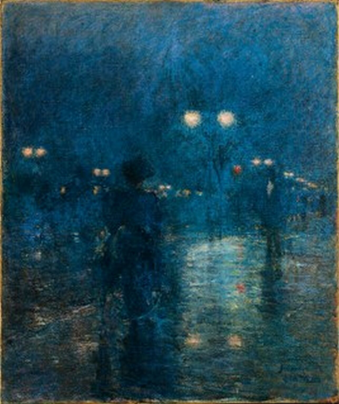 Hassam Fifth Avenue Nocturne (c. 1895)