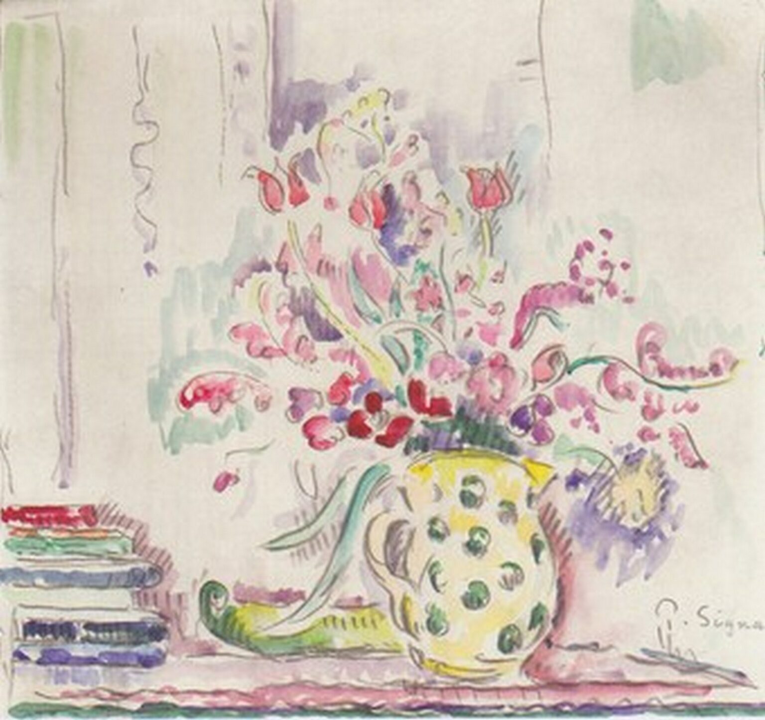 Signac Floral Still Life (1920-24)