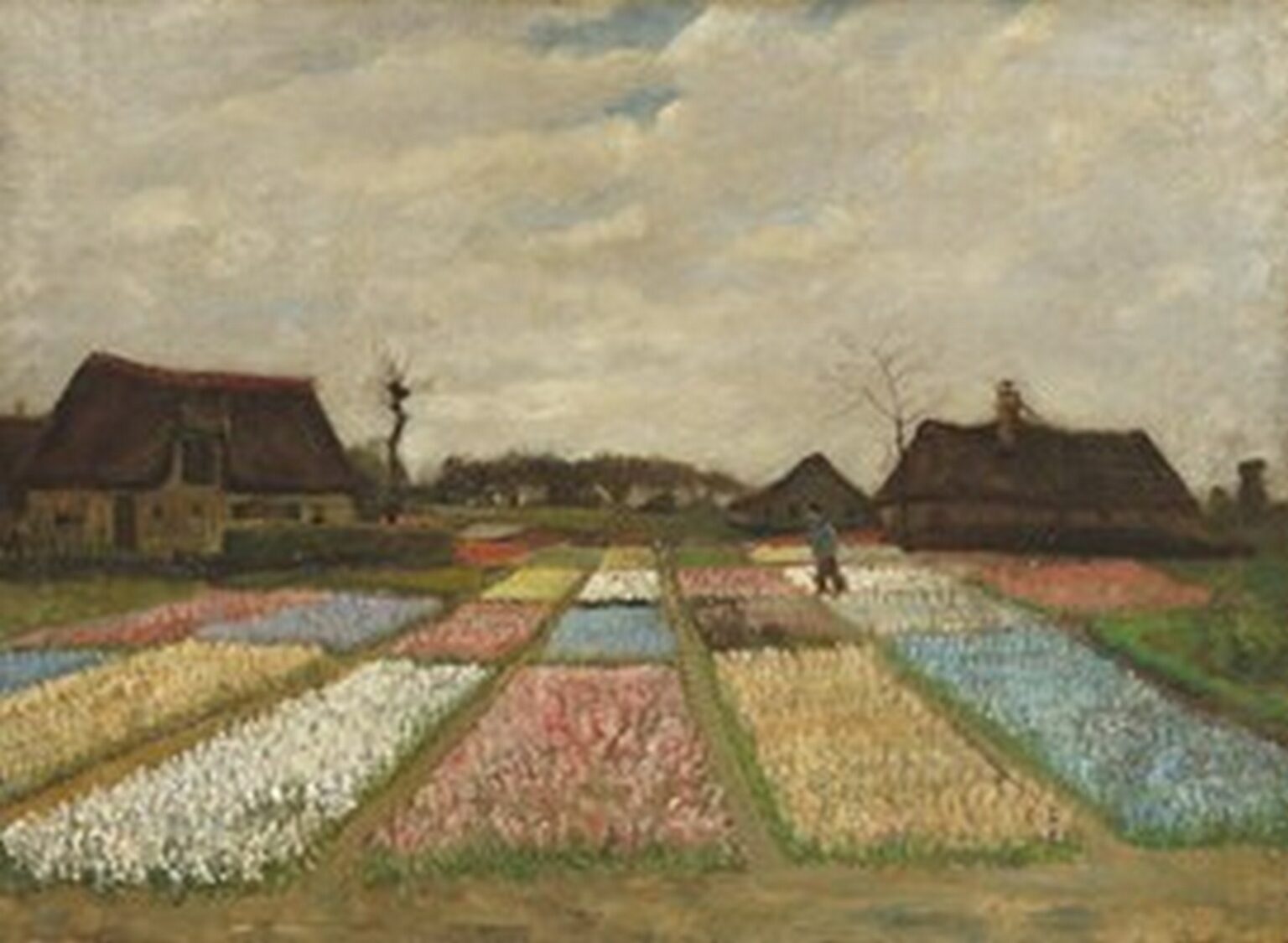 Van Gogh Flower Beds in Holland (c. 1883)