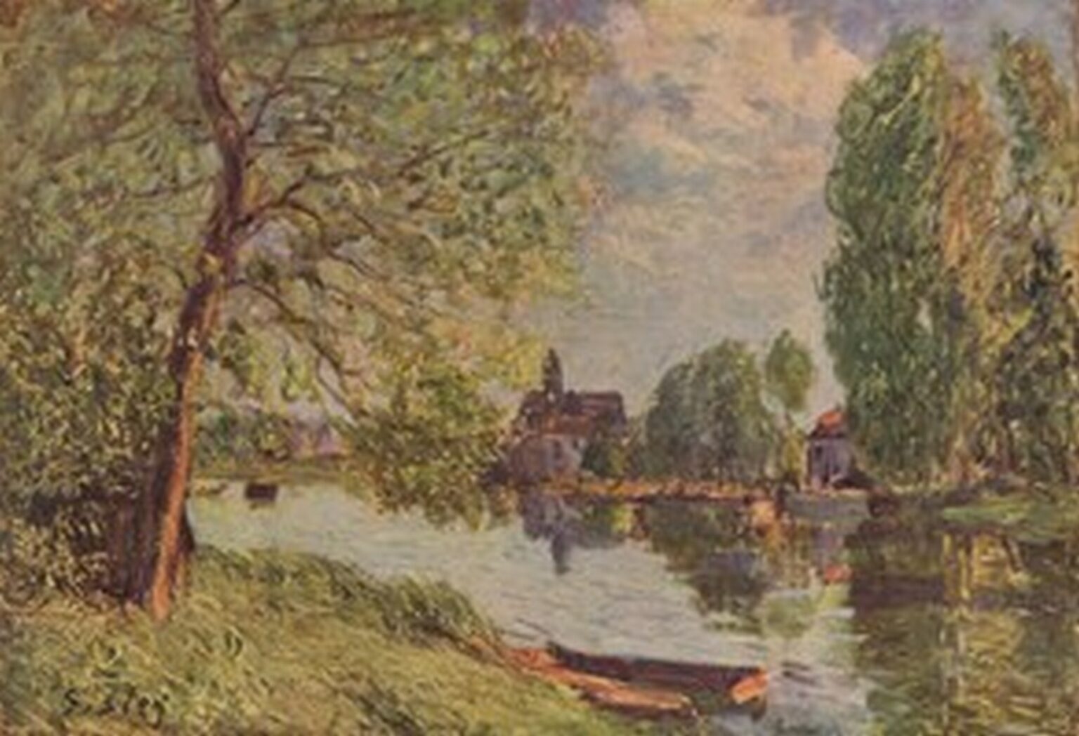Sisley Flußlandschaft bei Moret-sur-Loing