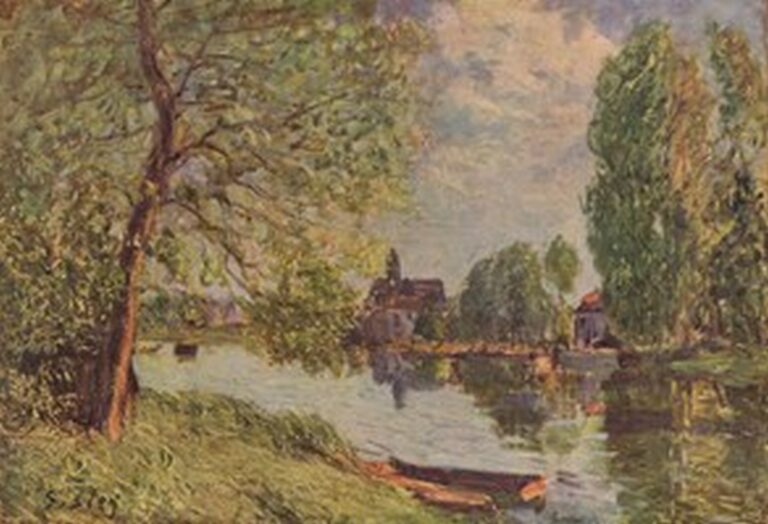 Sisley Flußlandschaft bei Moret-sur-Loing