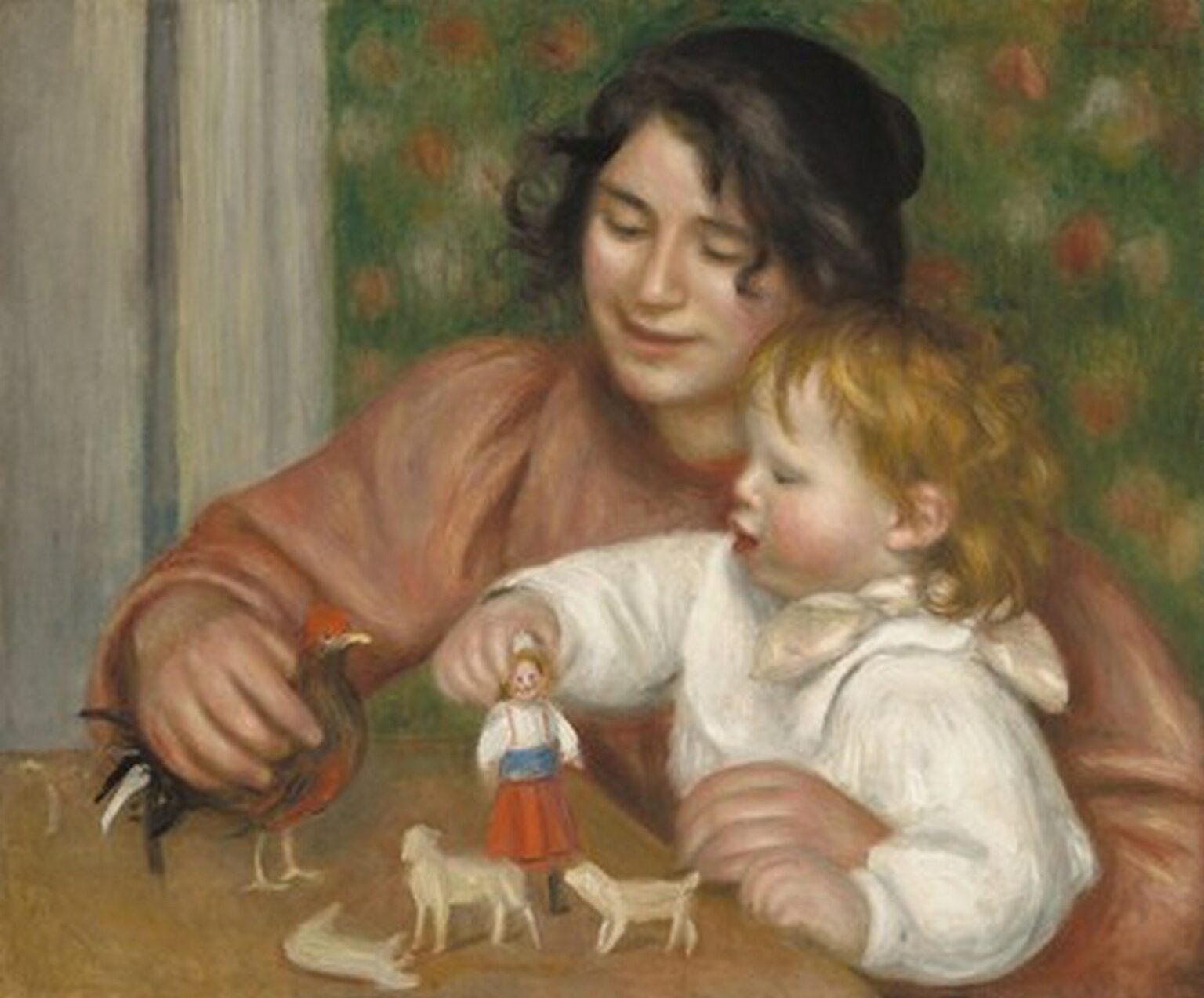 Renoir Gabrielle and the Artist's Son, Jean (1895-96)