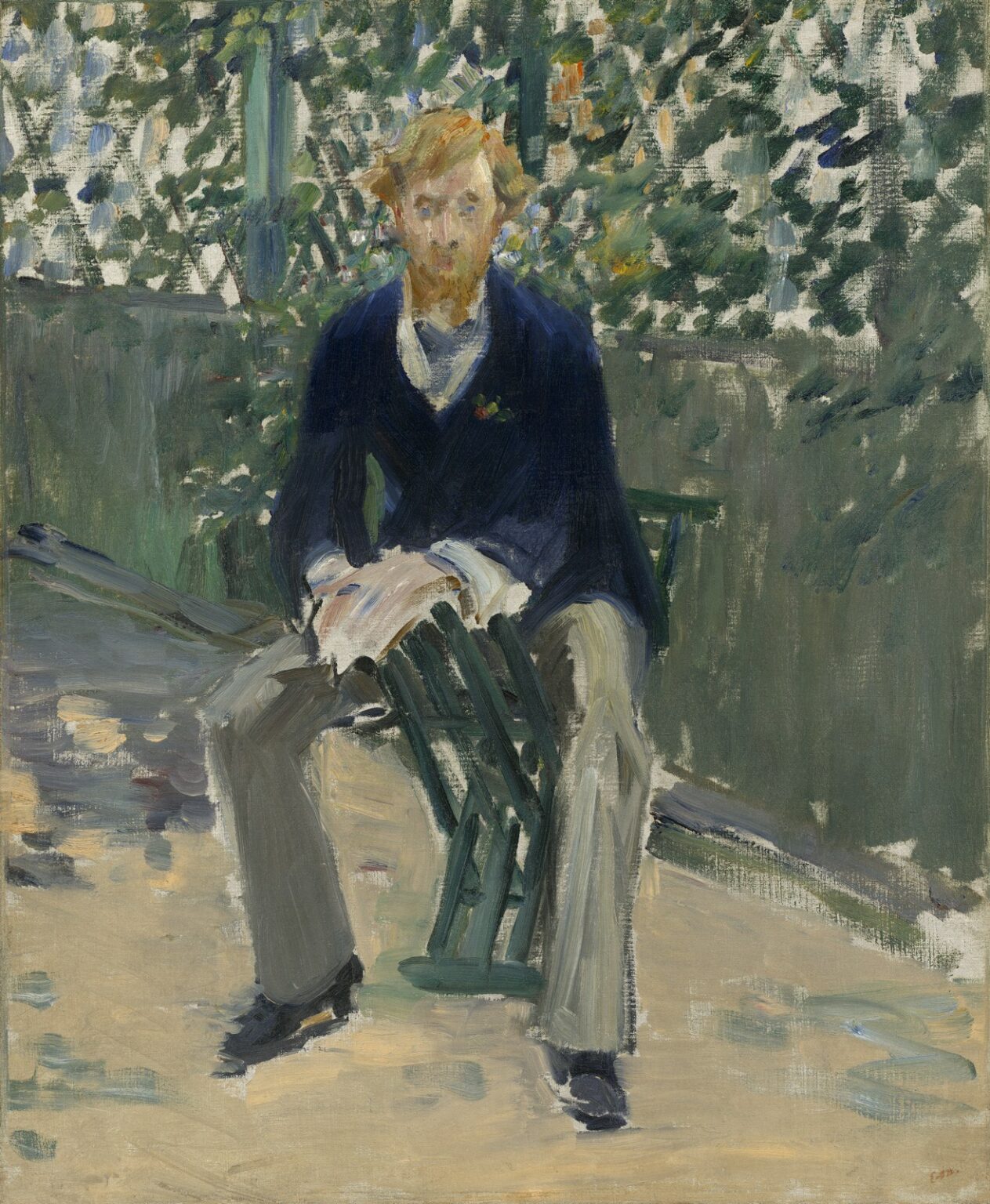 Manet George Moore in the Artist's Garden (c. 1879)