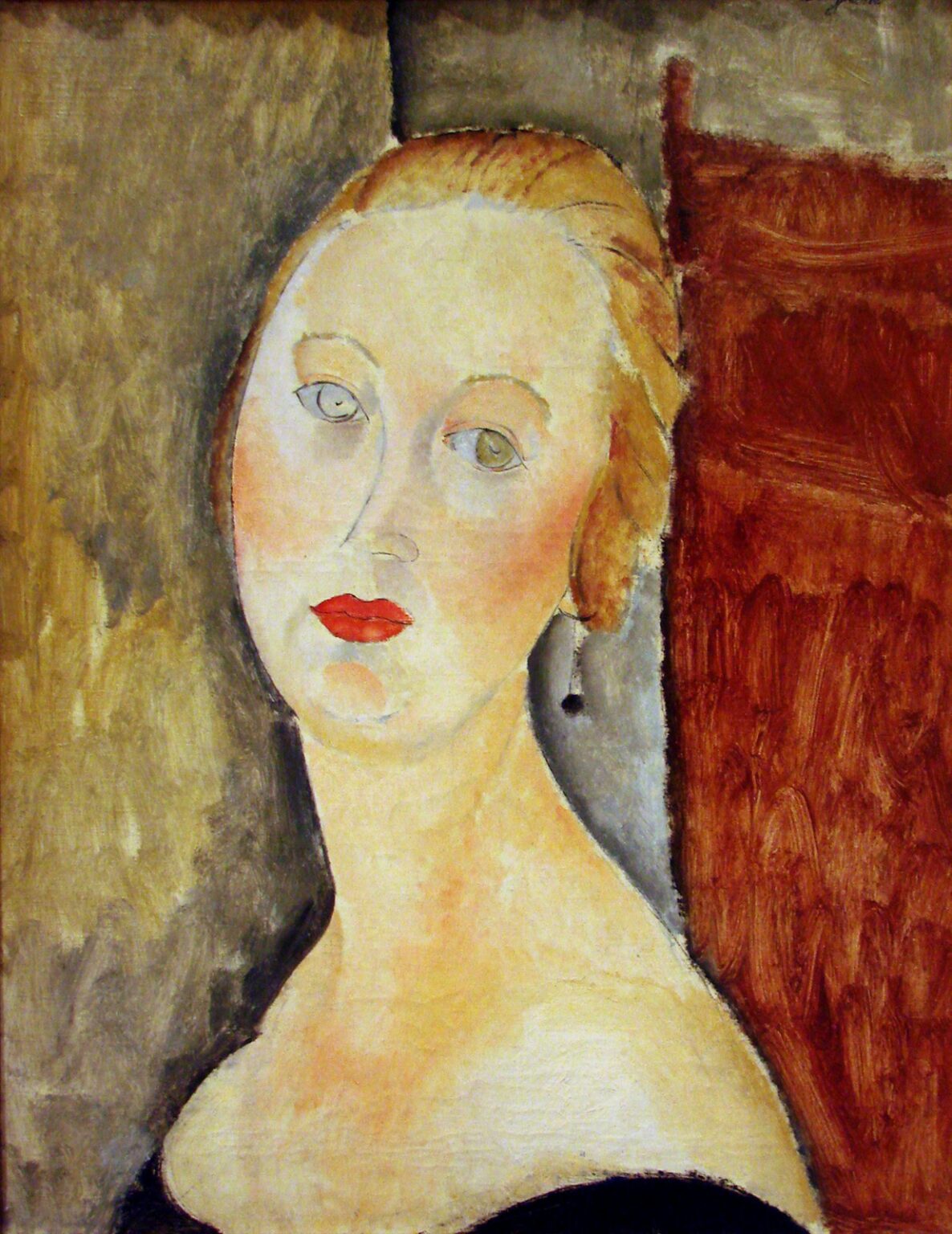 Modigliani Germaine Survage with Earrings
