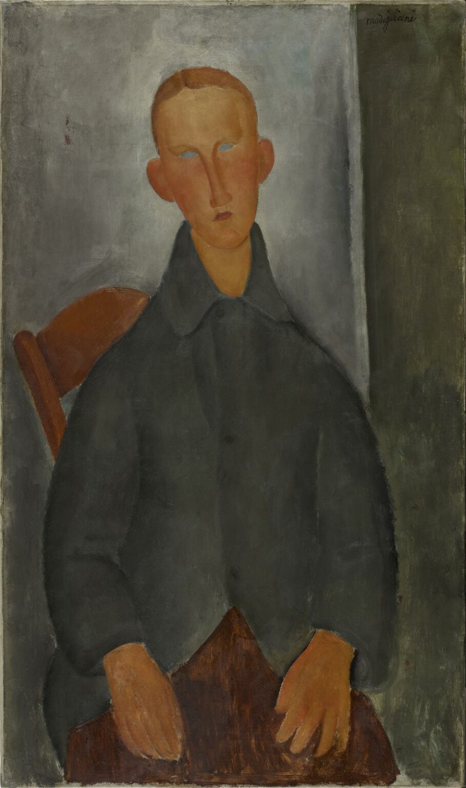 Modigliani Giovaner agazzo rosso
