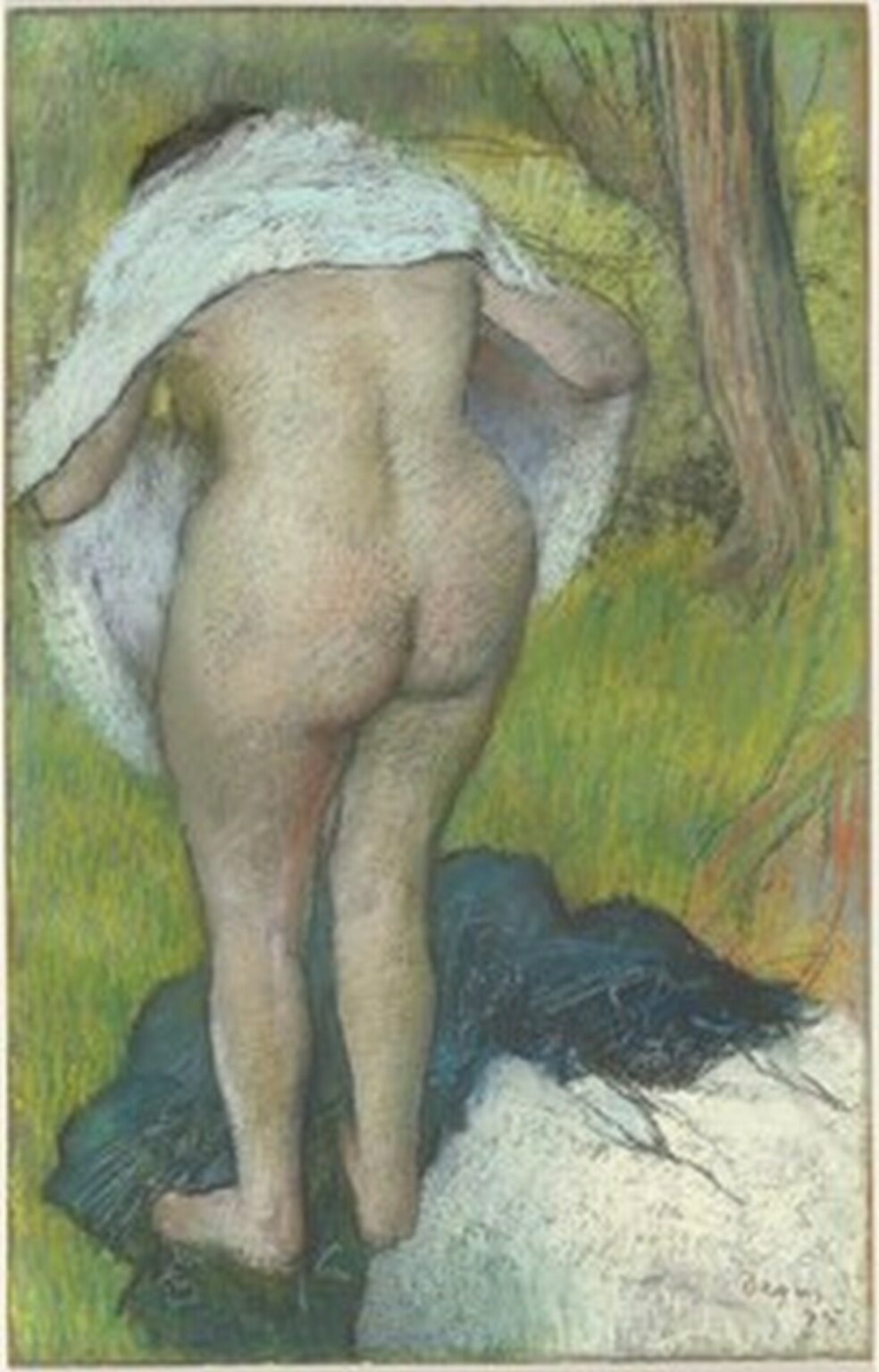 Degas Girl Drying Herself (1885)