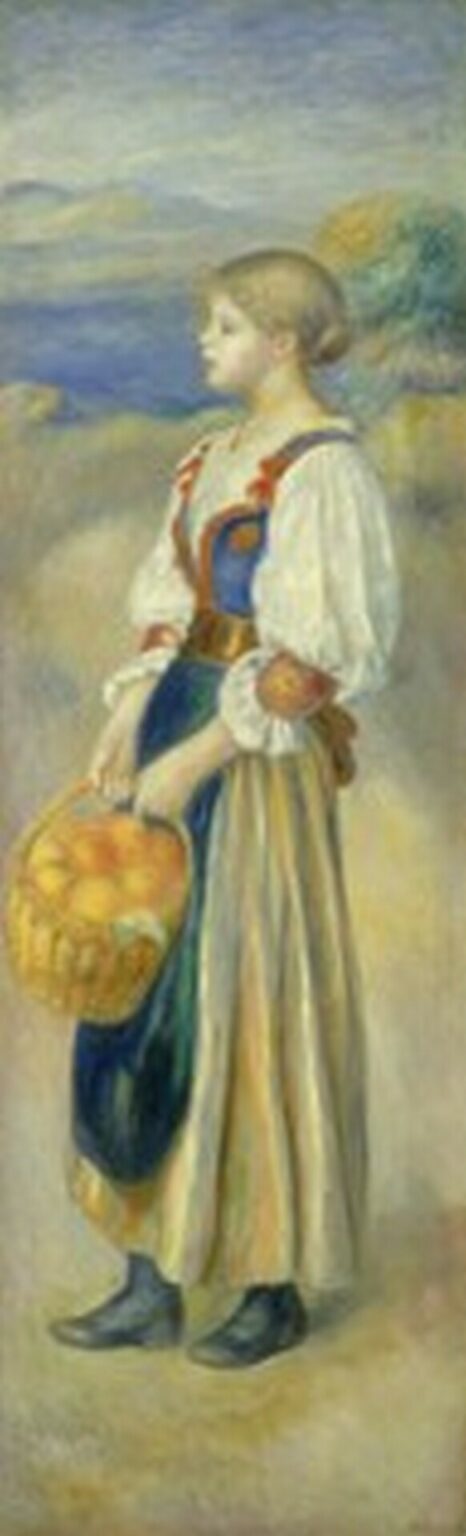 Renoir Girl with a Basket of Oranges (c. 1889)