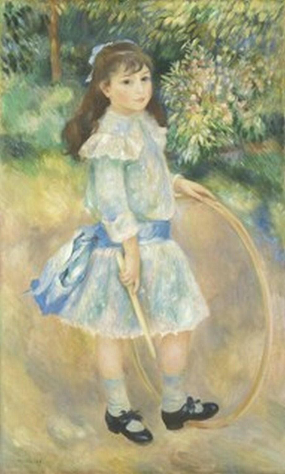 Renoir Girl with a Hoop (1885)