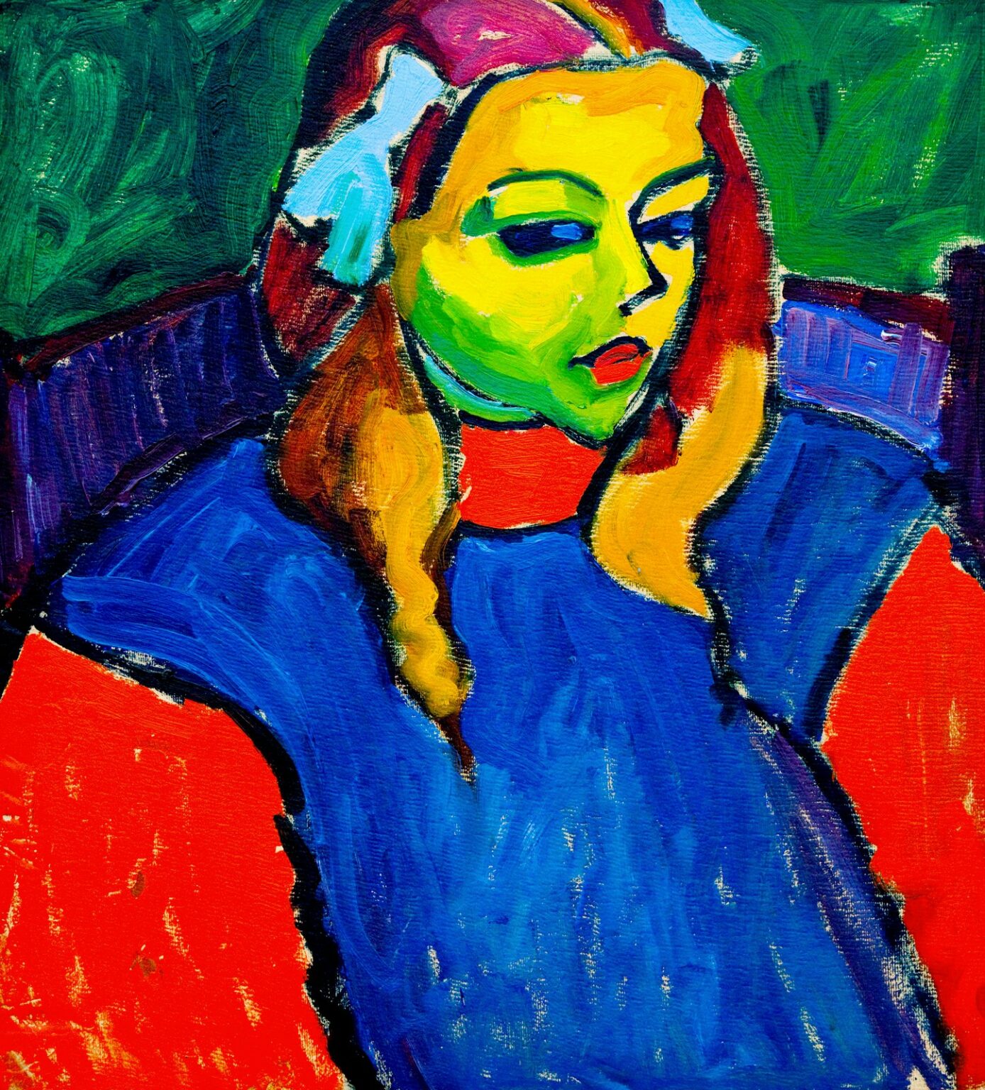 Jawlensky Girl with the green face (1910)