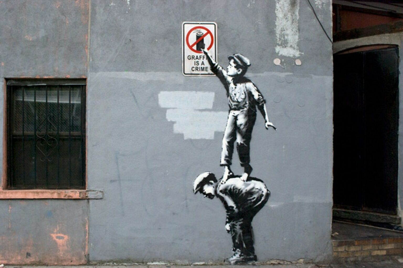 Banksy Graffiti is a crime
