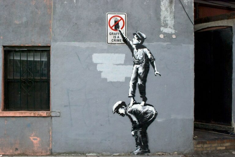 Banksy Graffiti is a crime