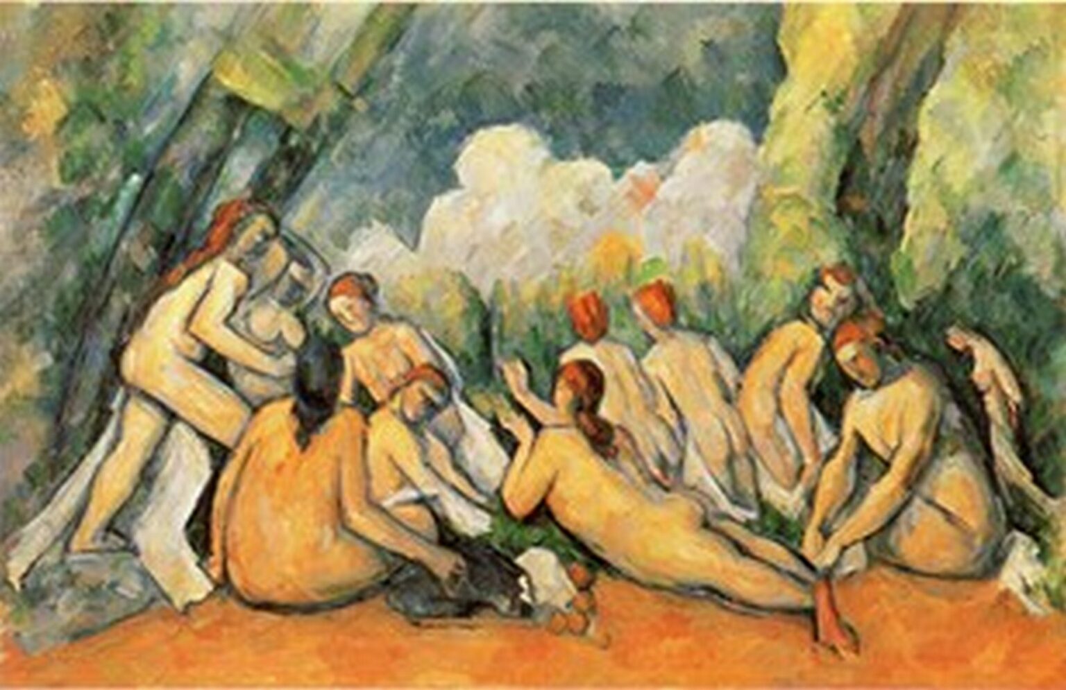 Cézanne Grandes bañistas (1900-05)