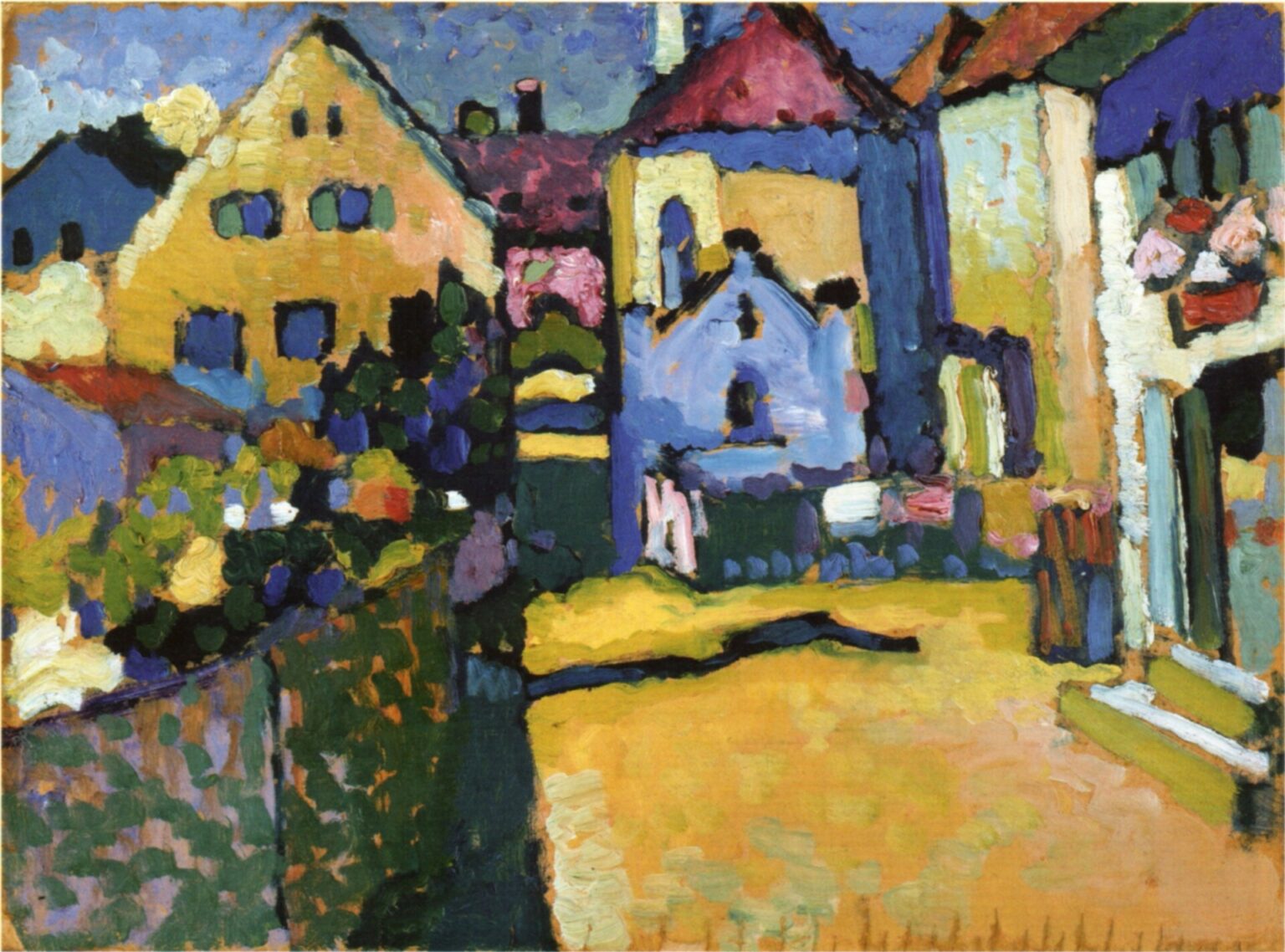 Kandinsky Grüngasse en Murnau (1909)