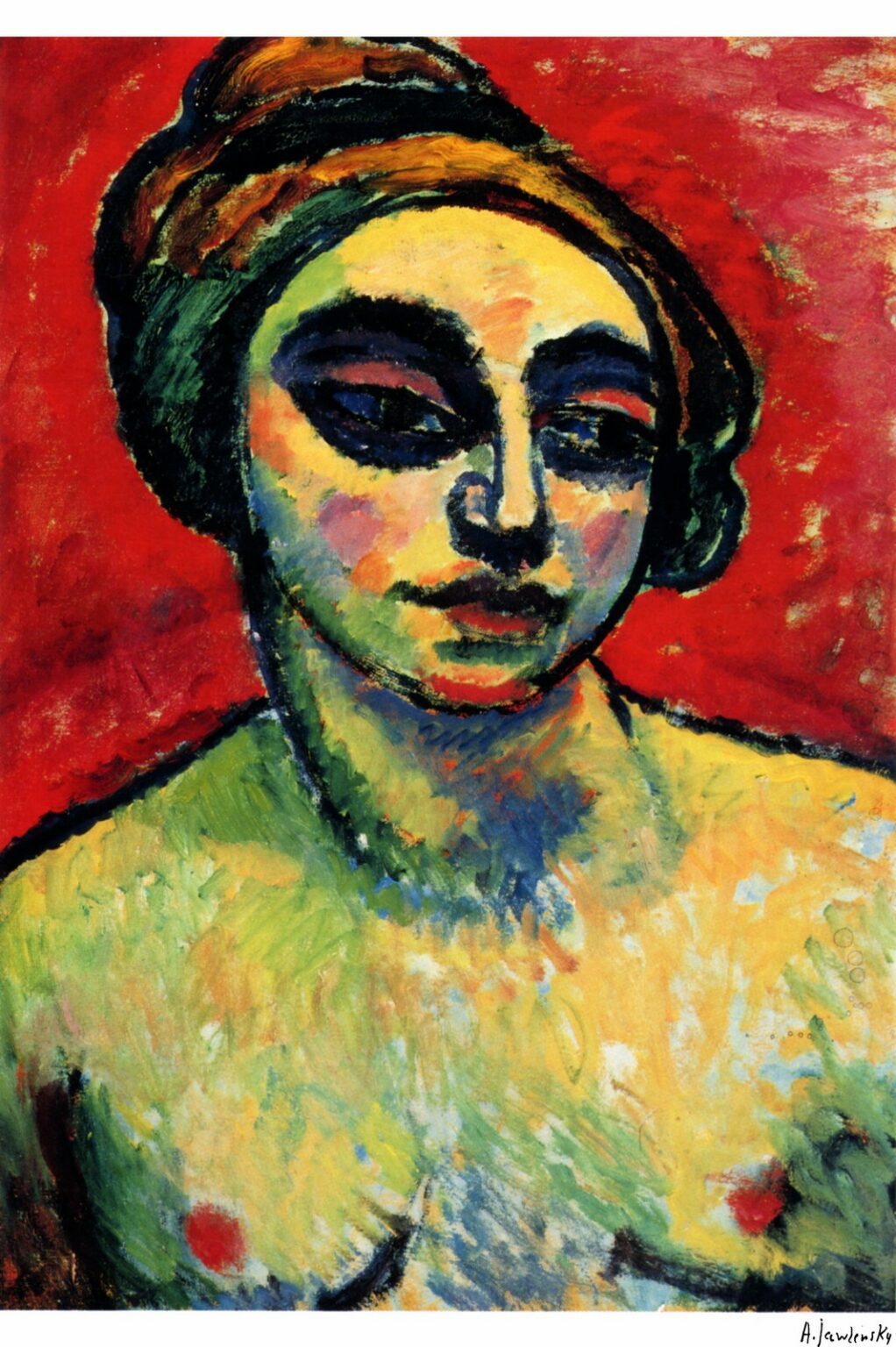 Jawlensky Halbakt nude half figure