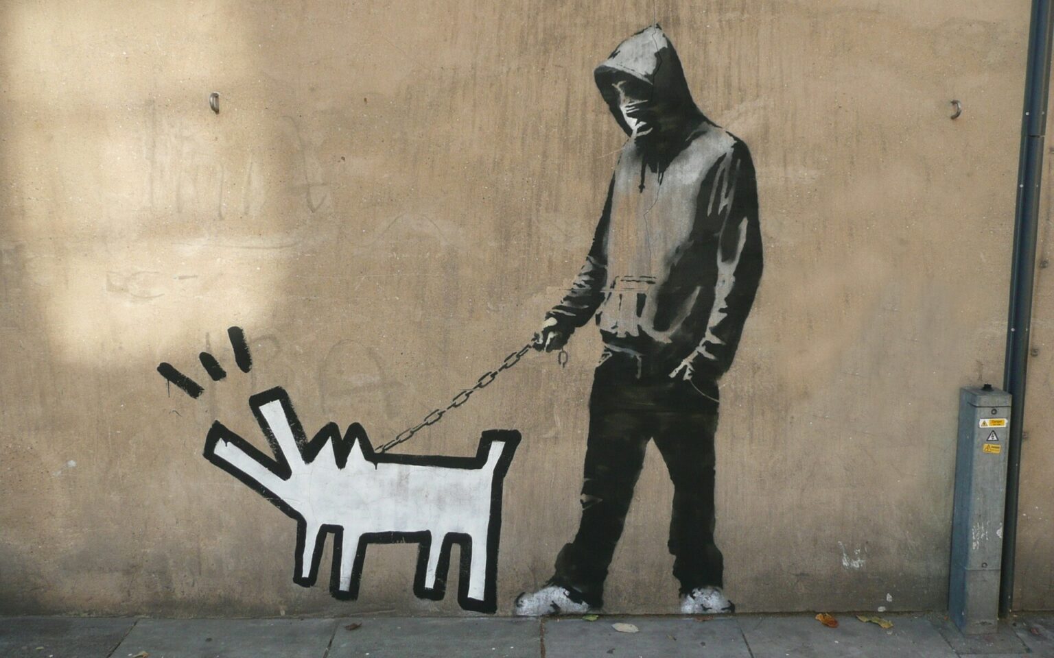 Banksy Haring Dog (2005)