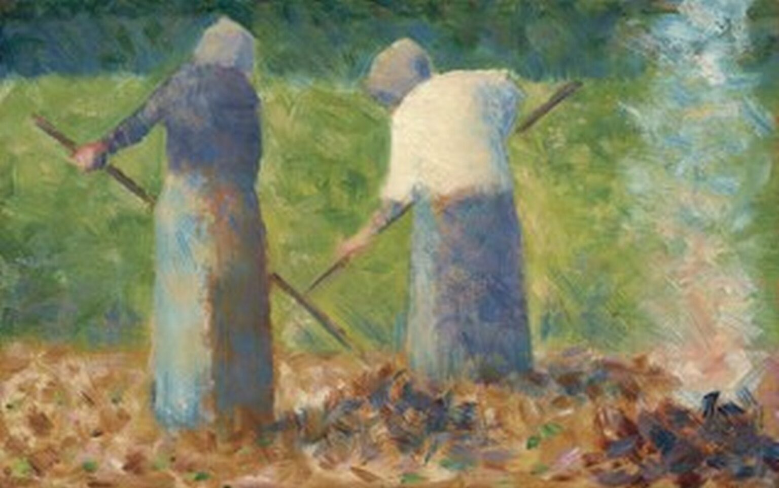 Seurat Haymakers at Montfermeil (c. 1882)
