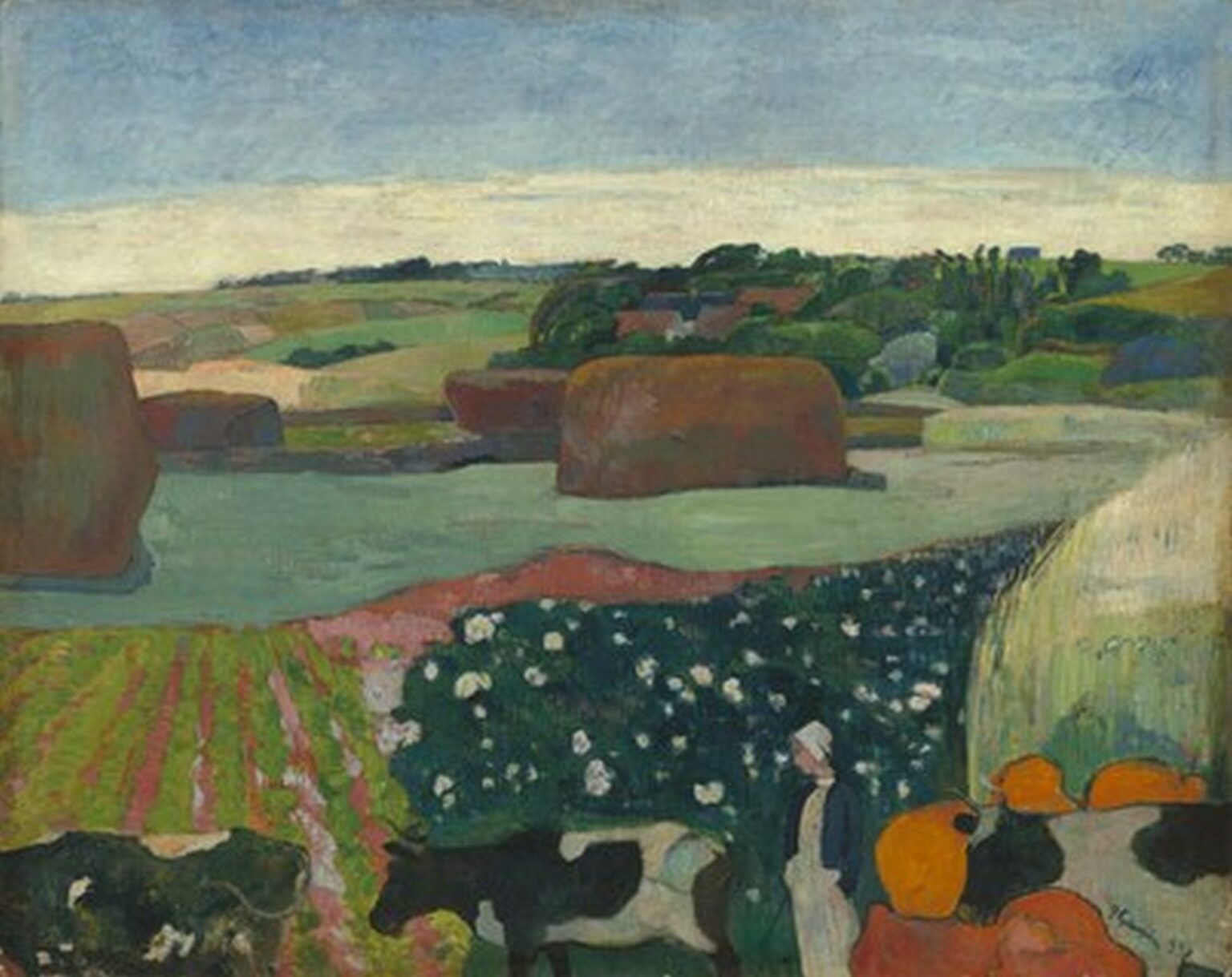 Gauguin Haystacks in Brittany (1890)