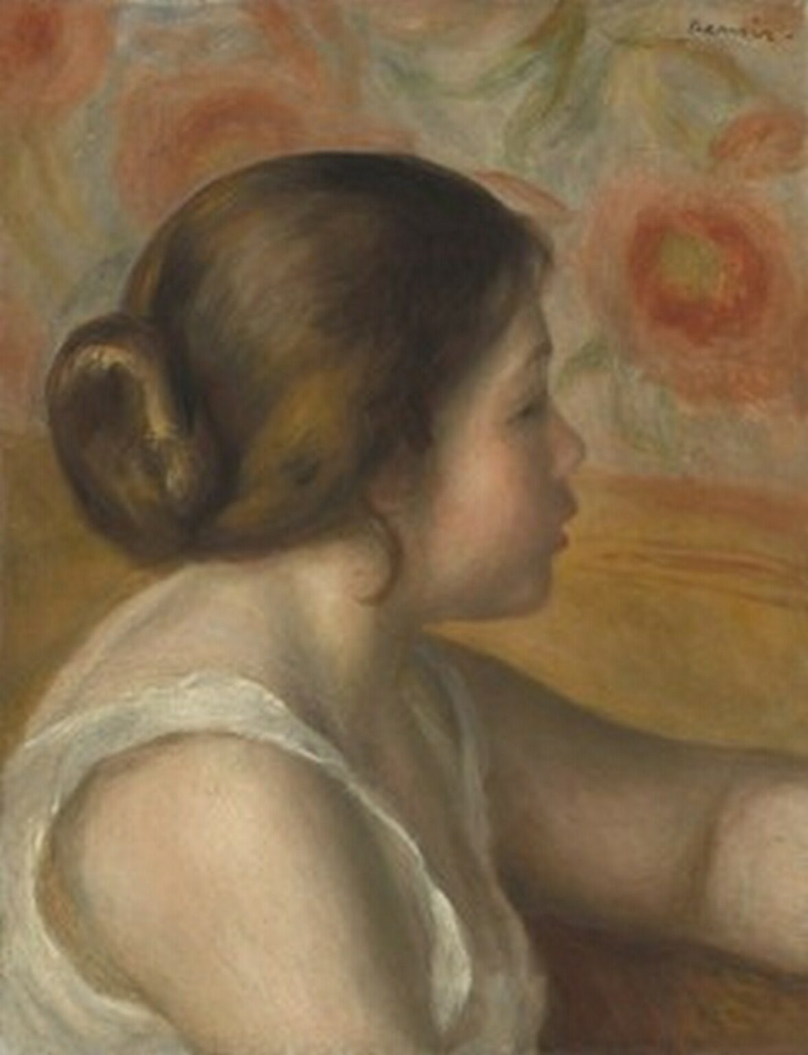 Renoir Head of a Young Girl (c. 1890)