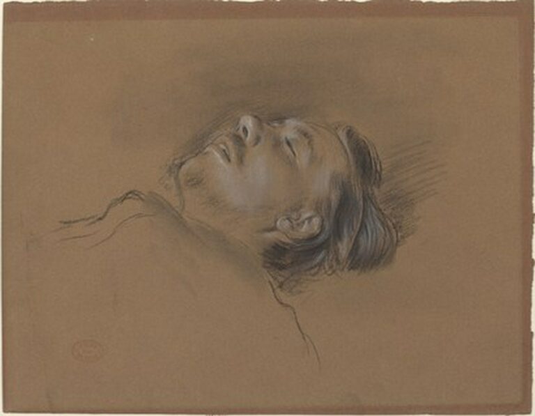 Degas Head of the Fallen Jockey (study for "Scene from the Steeplechase: The Fallen Jockey", c. 1866)