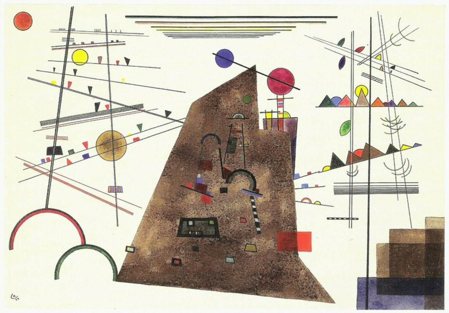 Kandinsky Heavy between Light (1924)