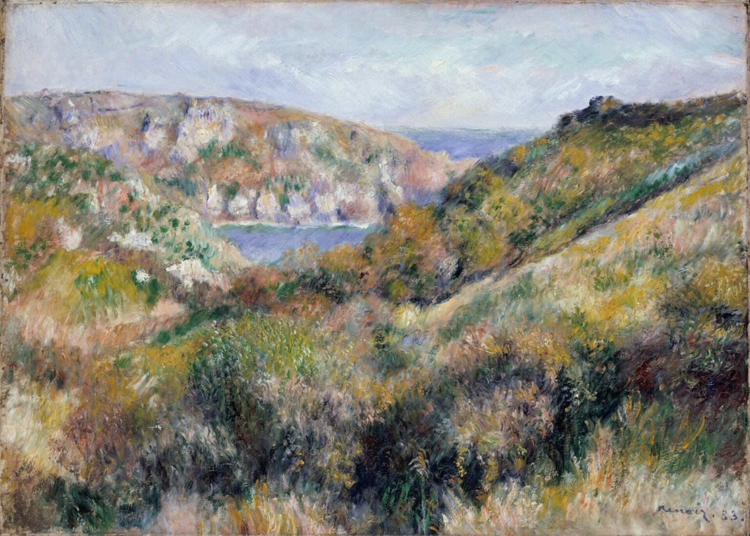 Renoir Hills around the Bay of Moulin Huet, Guernsey (1883)