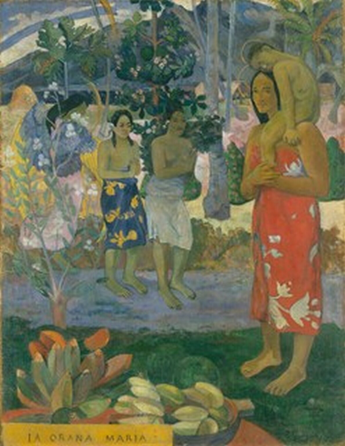 Gauguin Ia Orana Maria (Hail Mary) (1891)