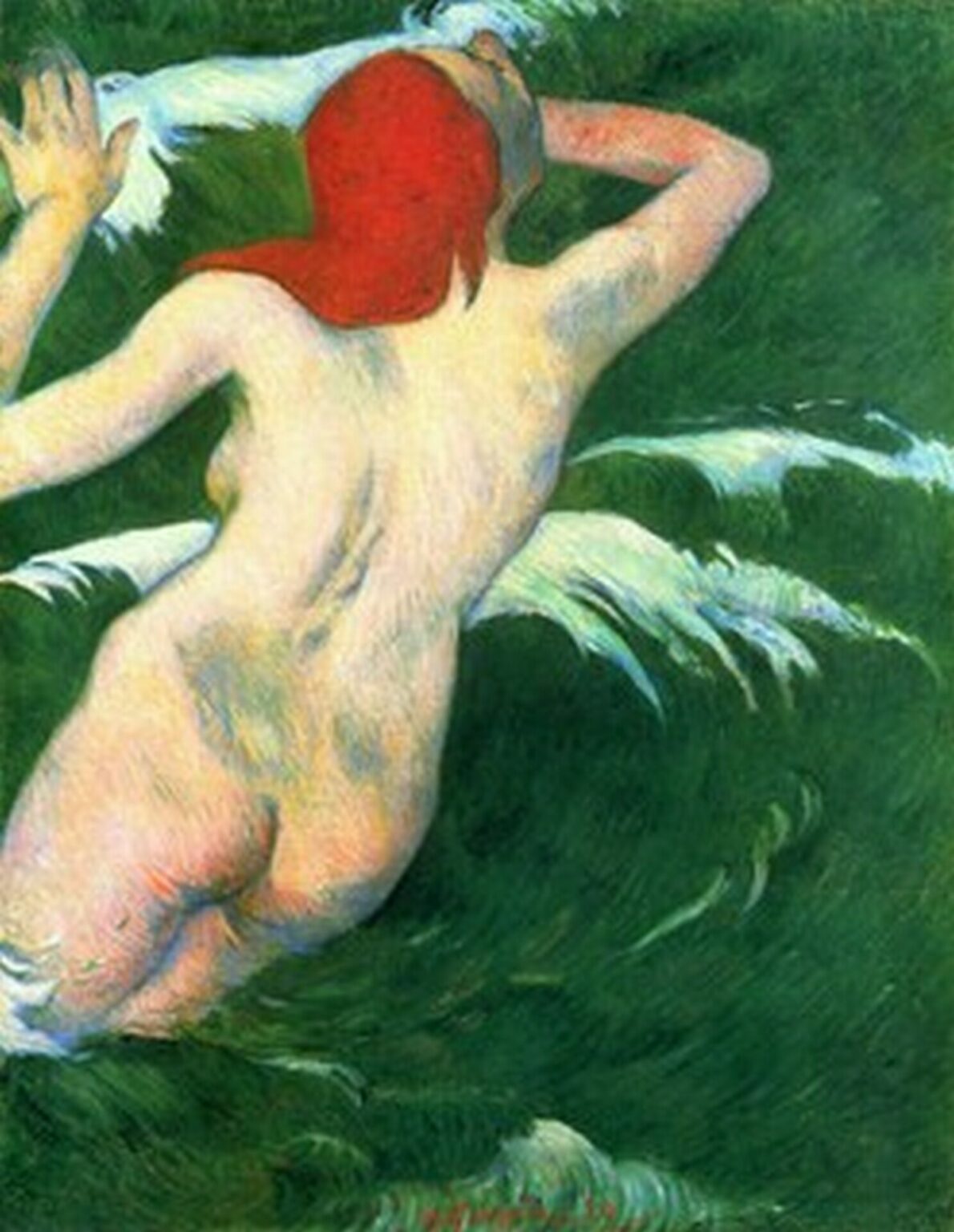 Gauguin In the Waves (1889)
